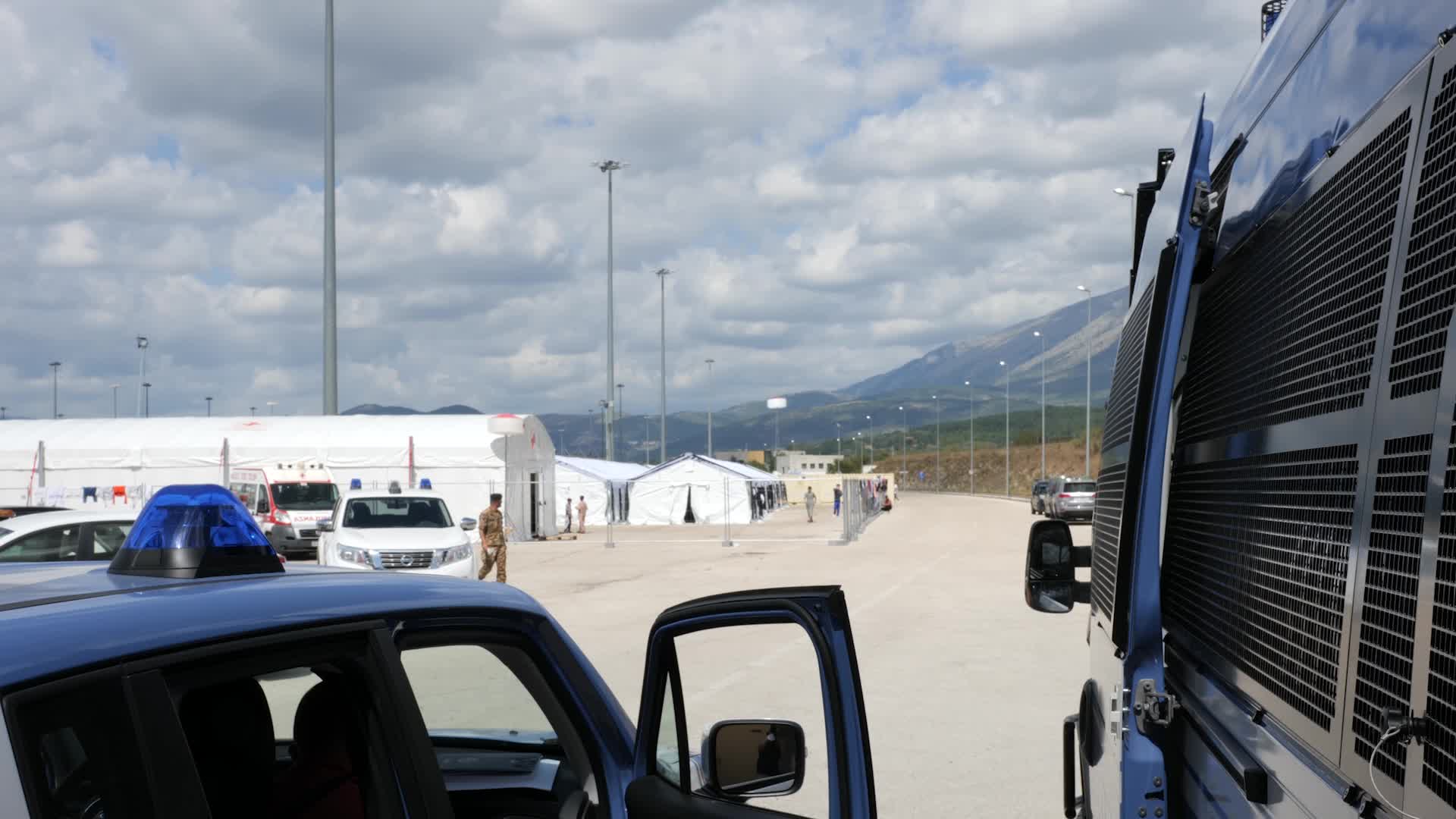 Afghan refugee camp in Avezzano, Italy