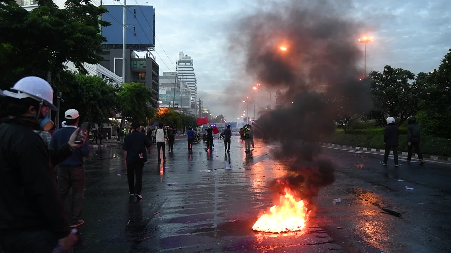 Protest over the government's handling of the COVID-19 pandemic, in Bangkok