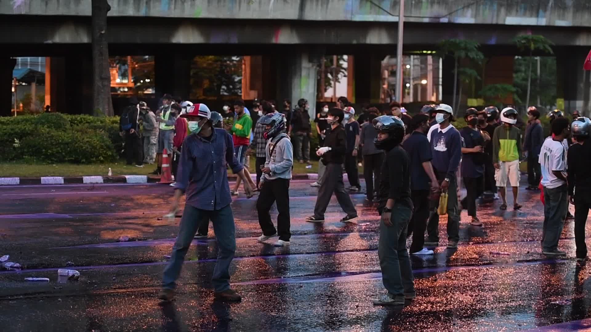 Protest over the government's handling of the COVID-19 pandemic, in Bangkok