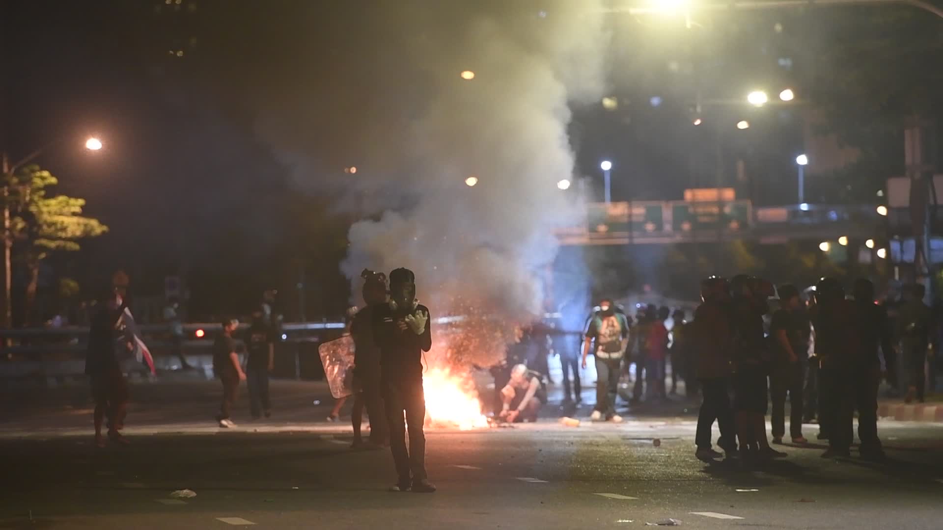 Protest over the government's handling of the COVID-19 pandemic, in Bangkok