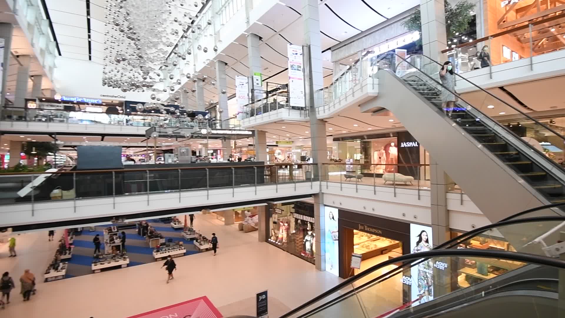 Shopping Malls In Bangkok Reopen Amid COVID-19 Crisis In Thailand