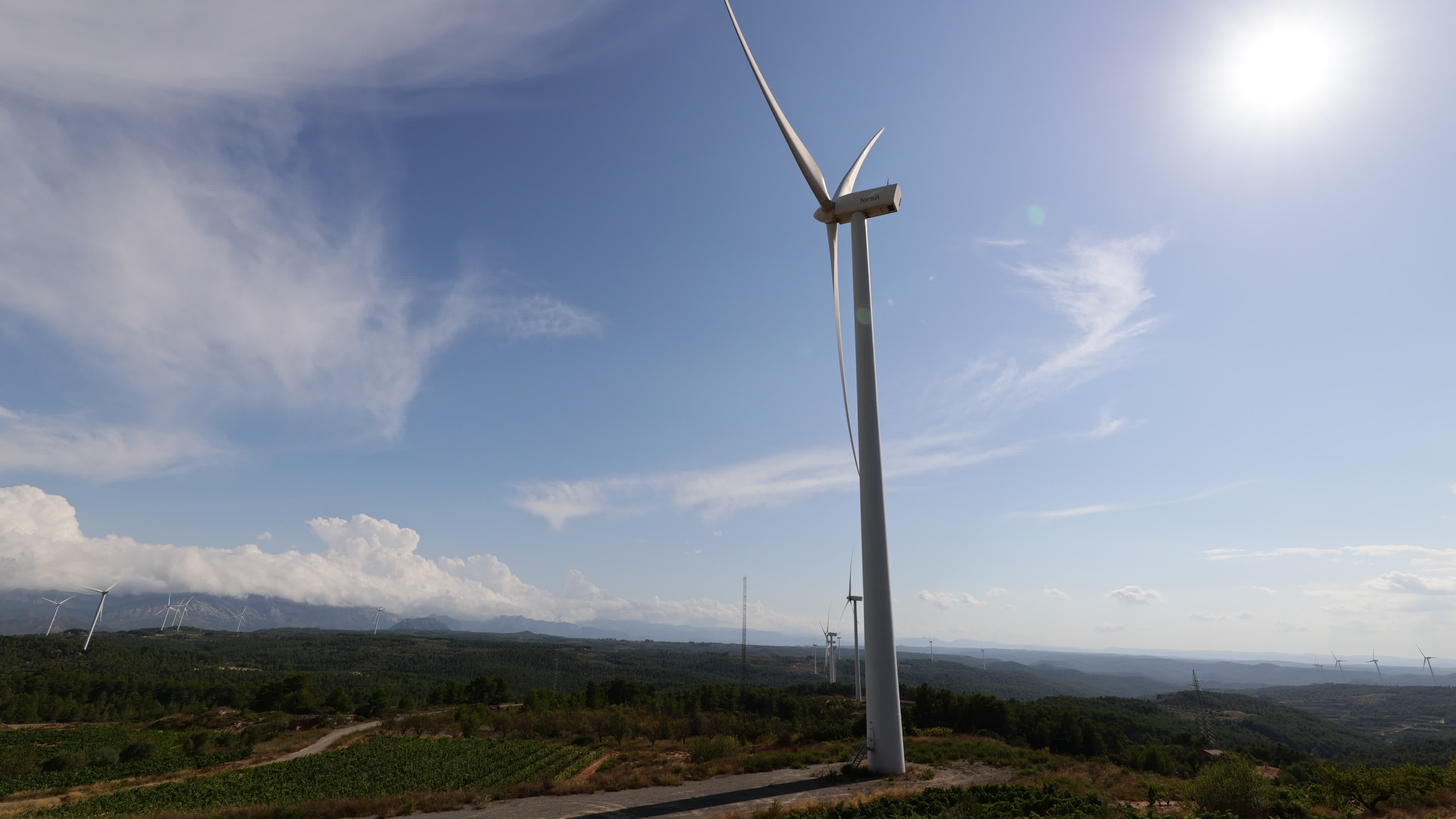 Wind Power Station in Spain