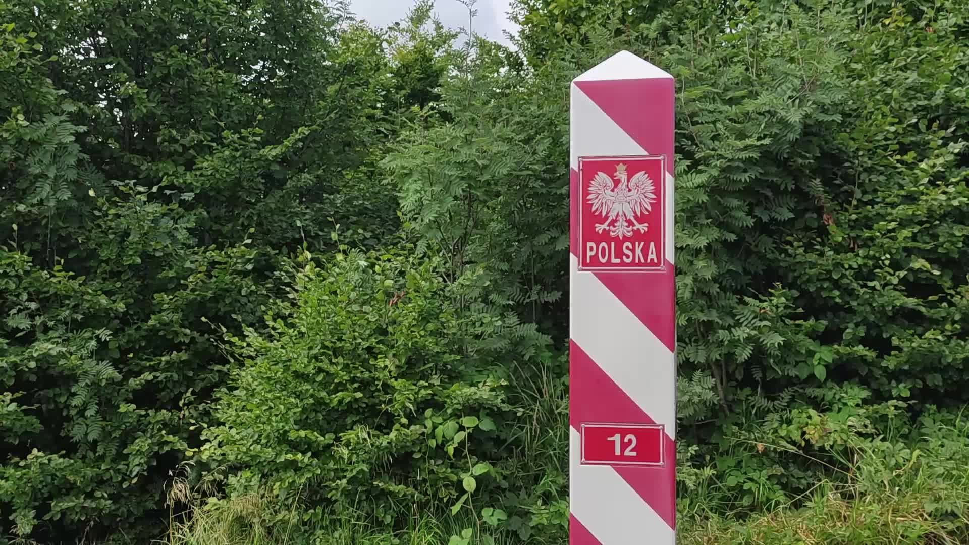 Polish-Ukrainian border in the Bieszczady Mountains