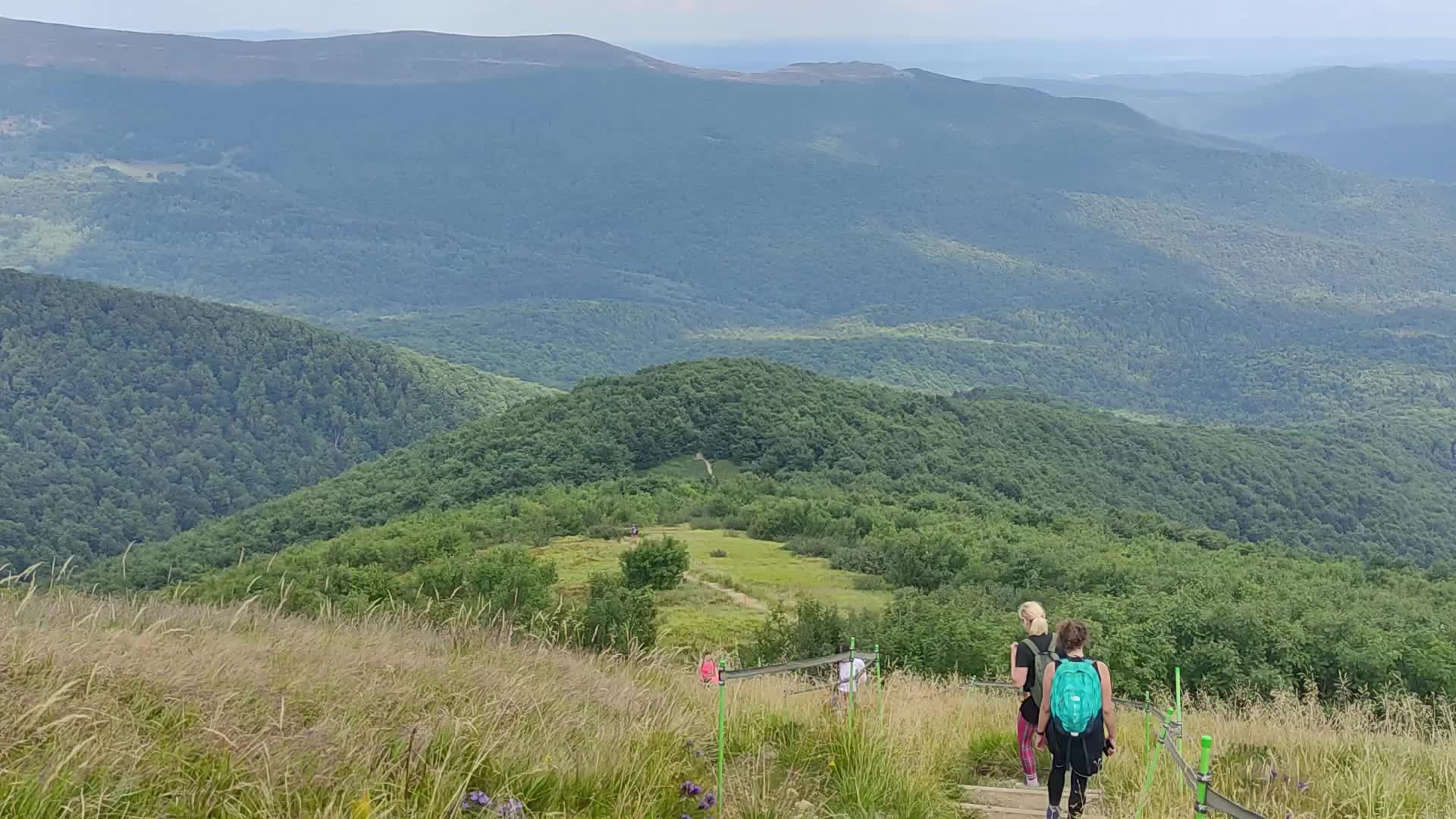 Mountain landscape in the Bieszczady Mountains