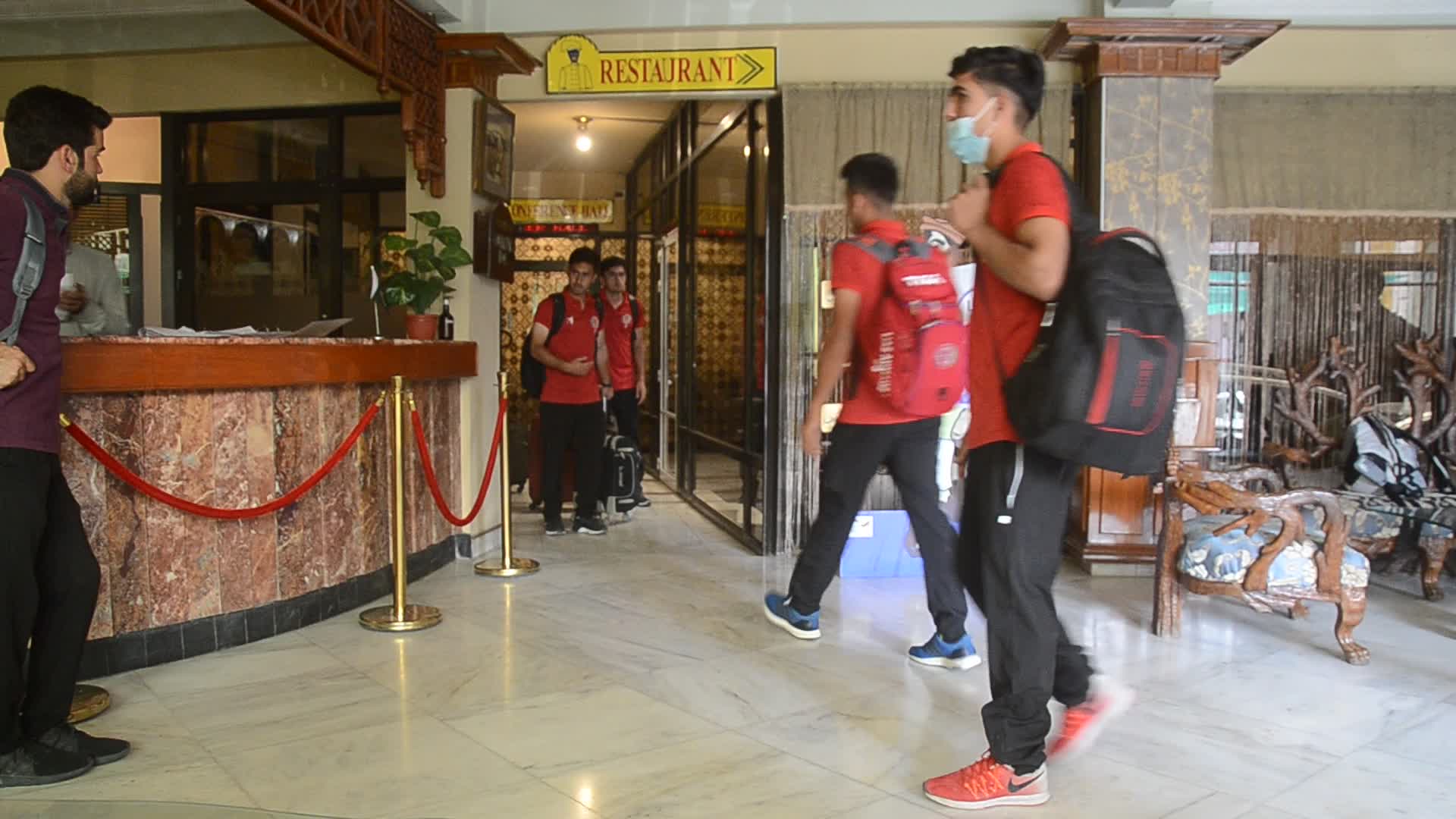 Afghanistan cricket team in Peshawar 