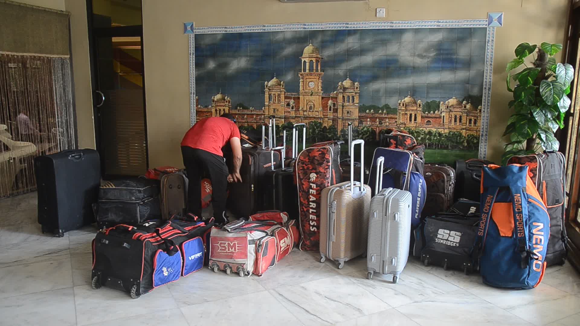 Afghanistan cricket team in Peshawar 