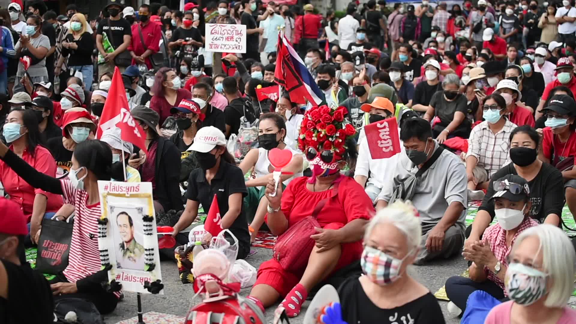 Anti-government rally calling for the ousting of Thai Prime Minister Prayut Chan-o-cha.