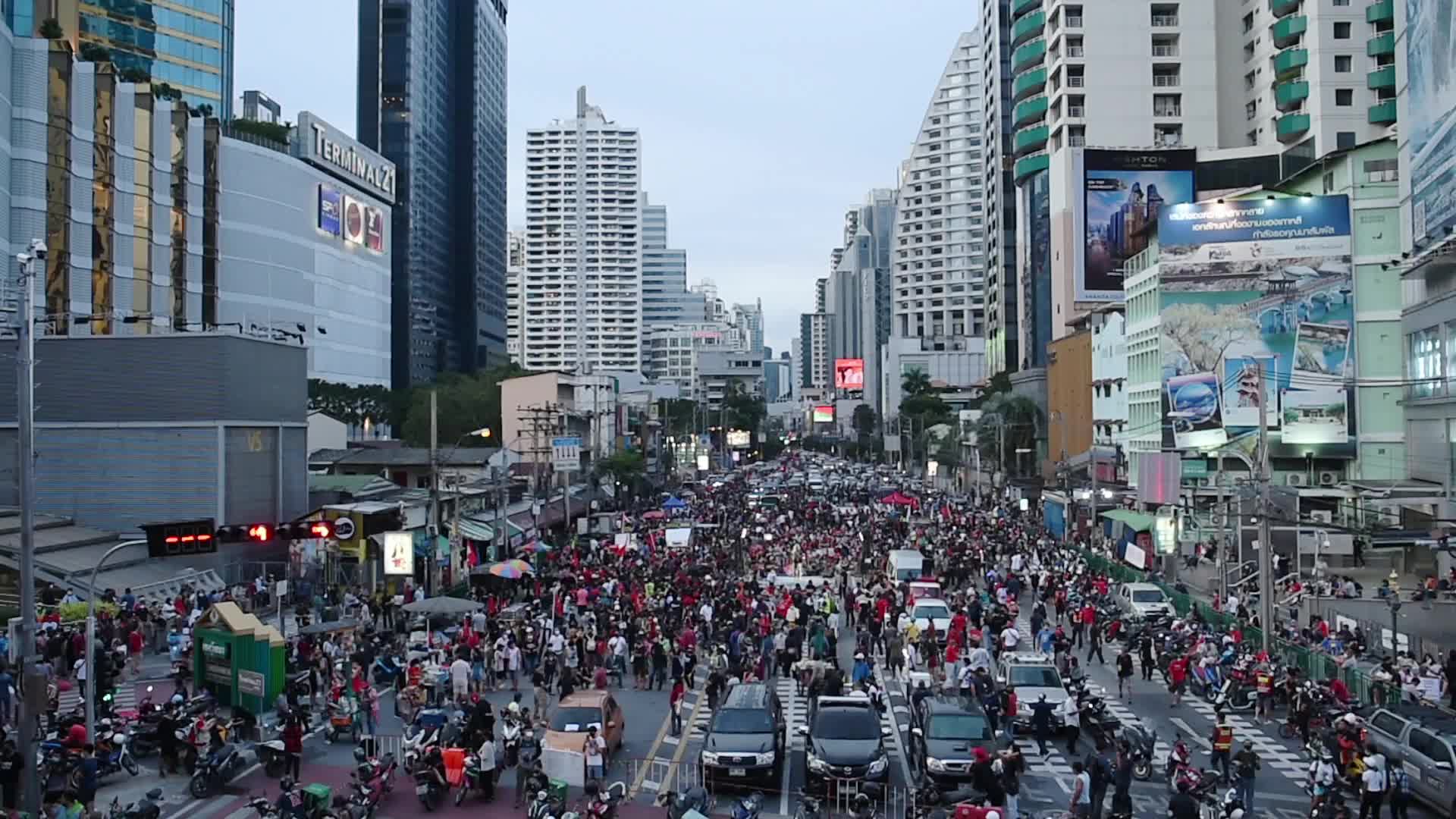 Anti-government rally calling for the ousting of Thai Prime Minister Prayut Chan-o-cha.