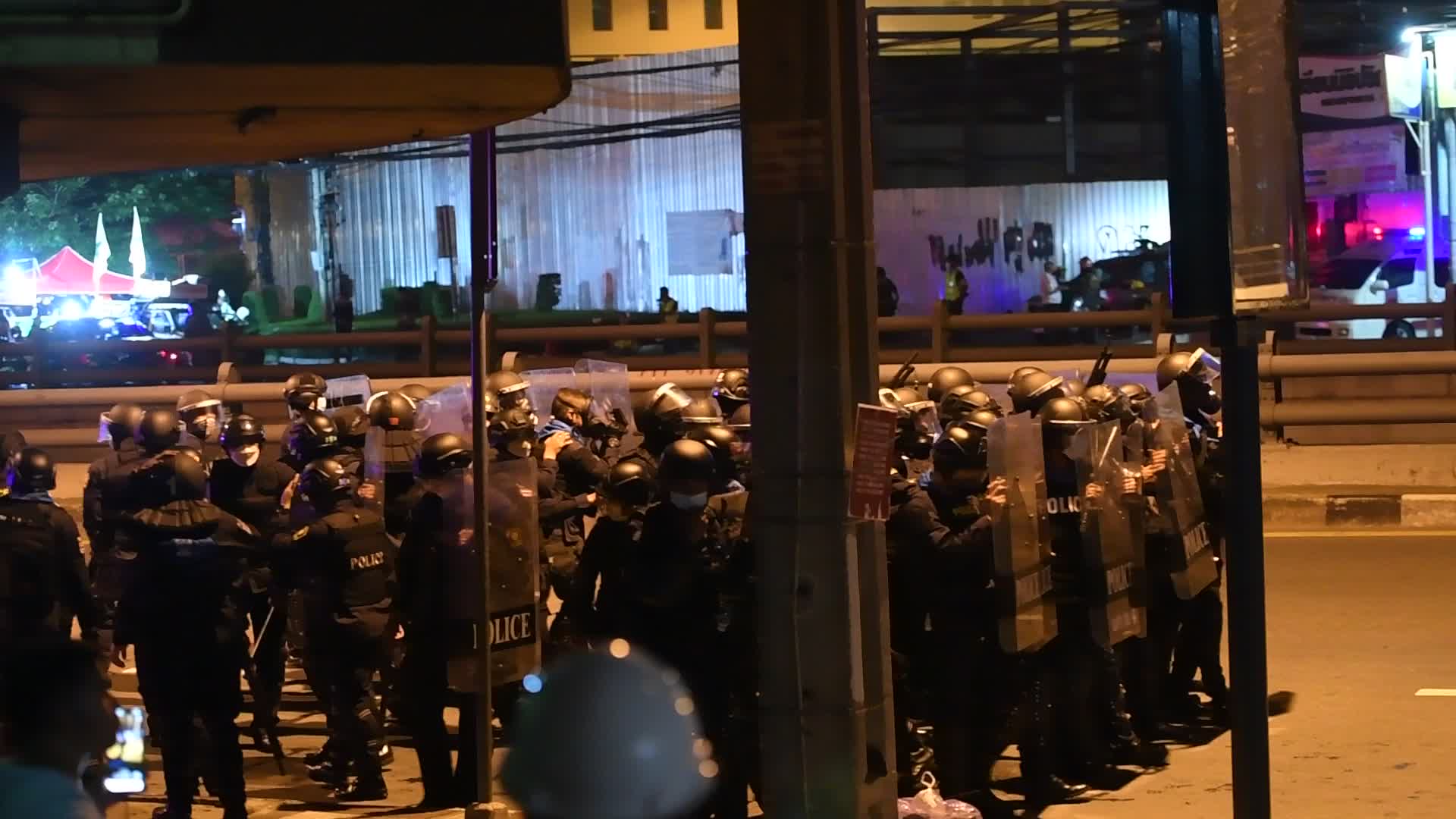 Anti-Government Protesters Clashed With Riot Police In Bangkok