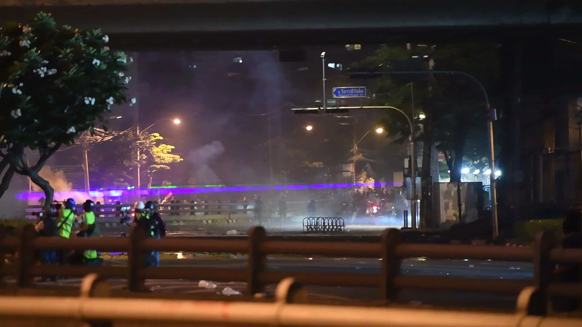 Anti-Government Protesters Clashed With Riot Police In Bangkok
