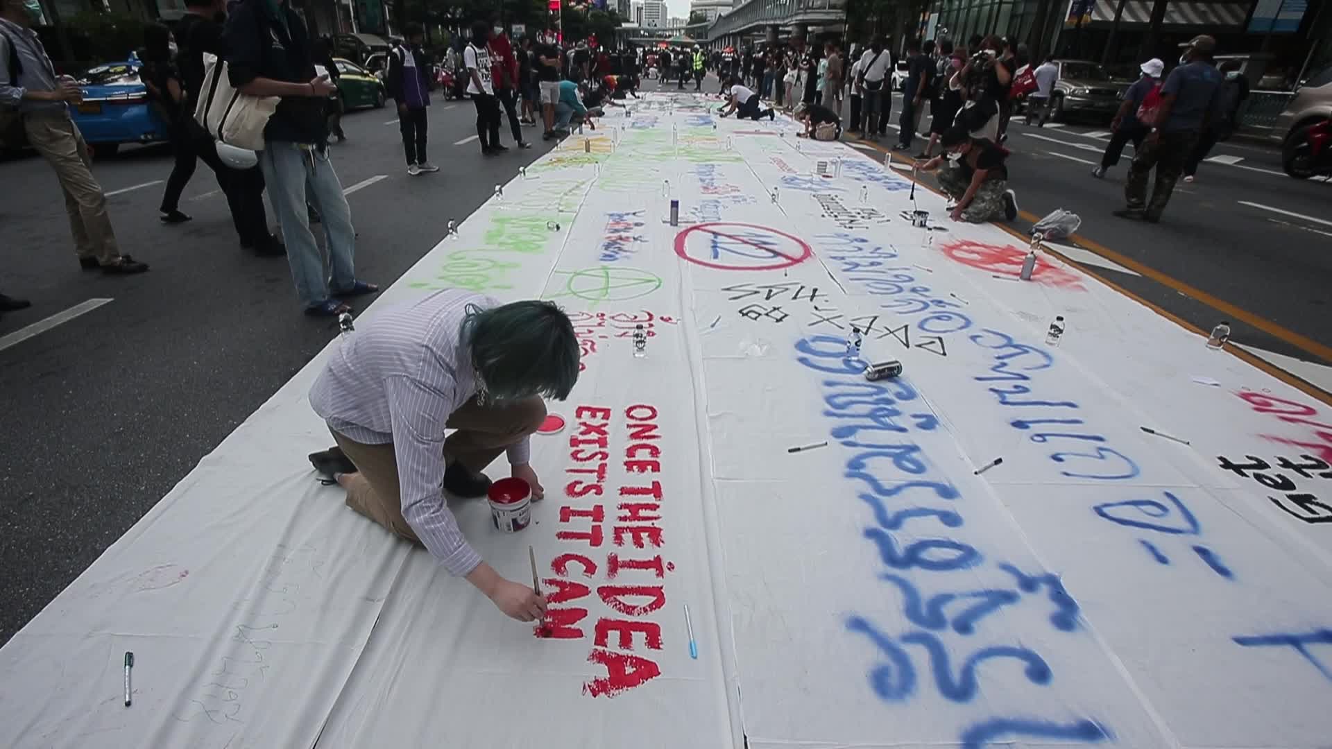 Anti-government protest in Bangkok, Thailand