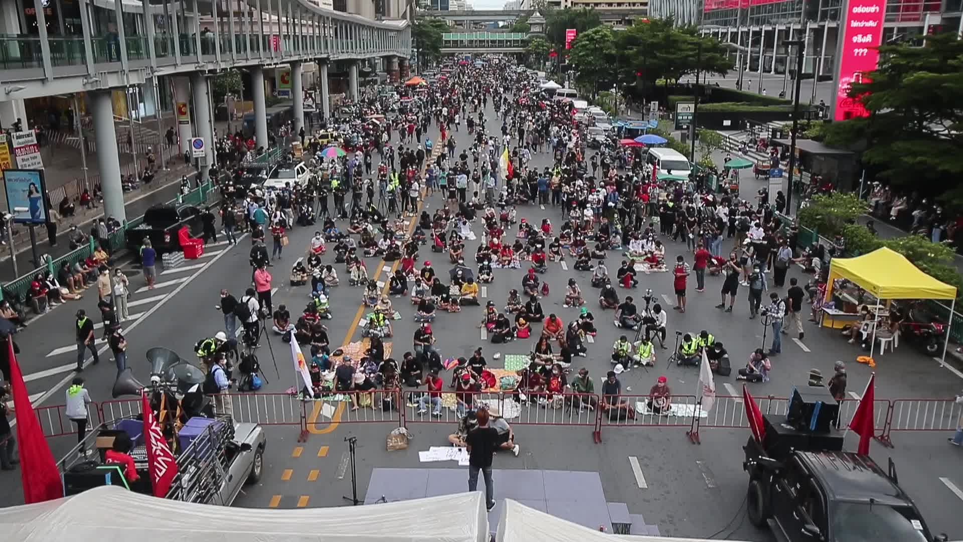 Anti-government protest in Bangkok, Thailand