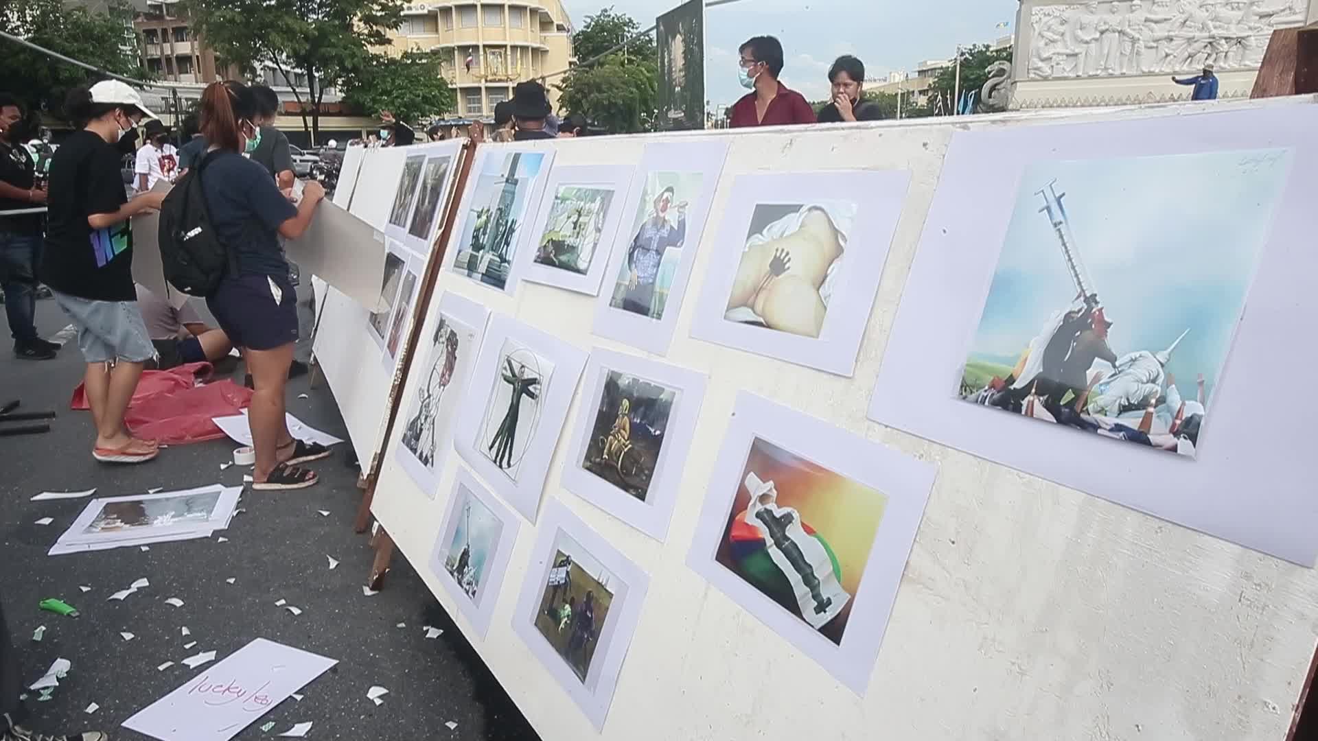 Pro-democracy rally in Bangkok, Thailand