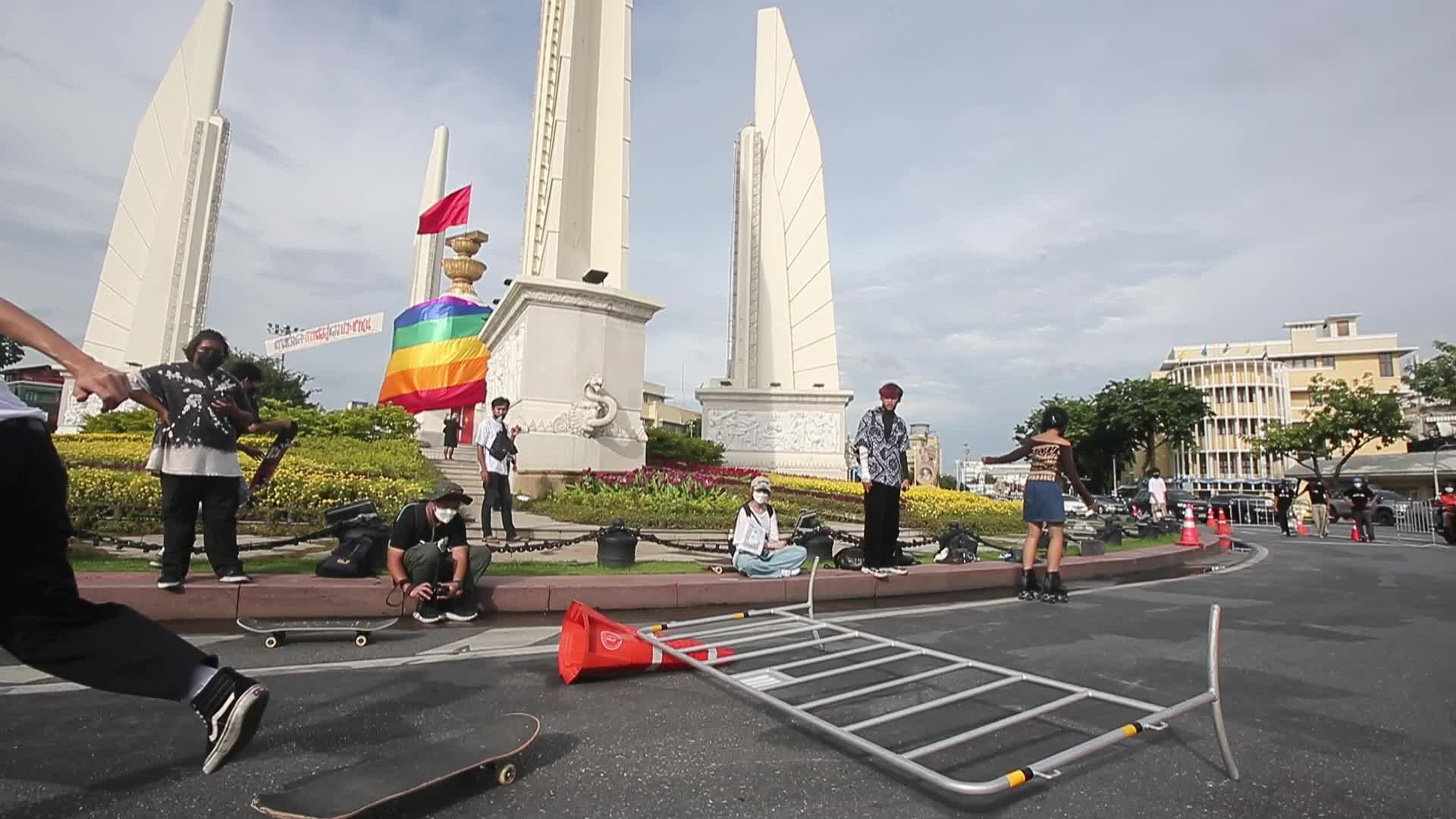 Pro-democracy rally in Bangkok, Thailand