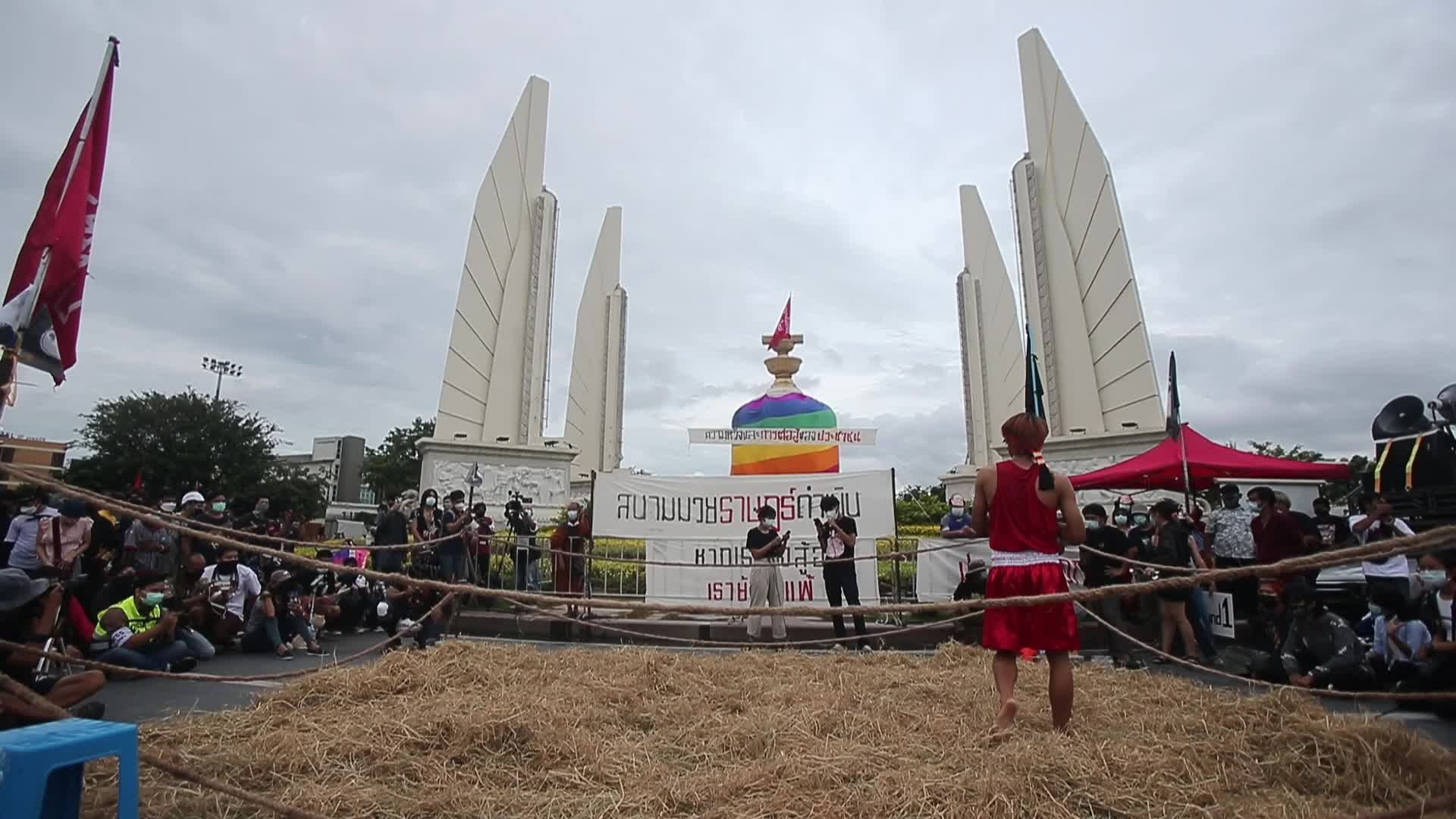 Pro-democracy rally in Bangkok, Thailand