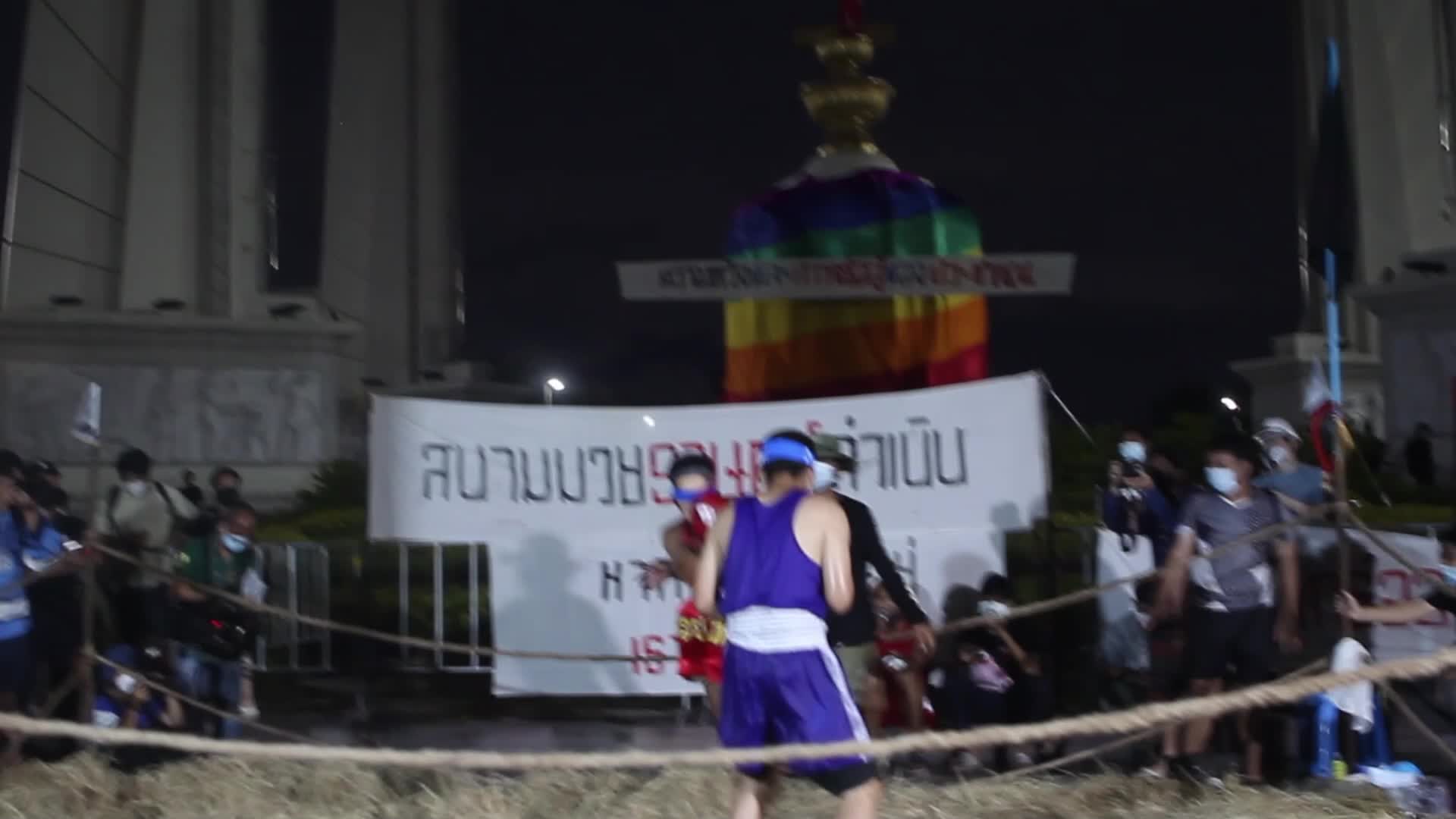 Pro-democracy rally in Bangkok, Thailand