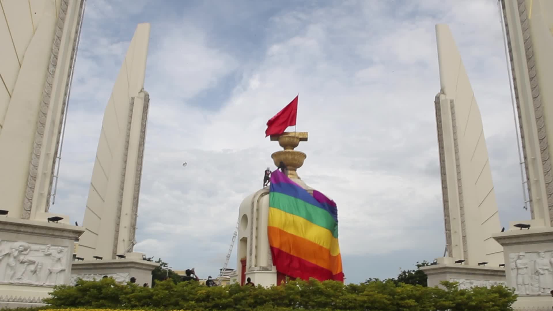 Pro-democracy rally in Bangkok, Thailand