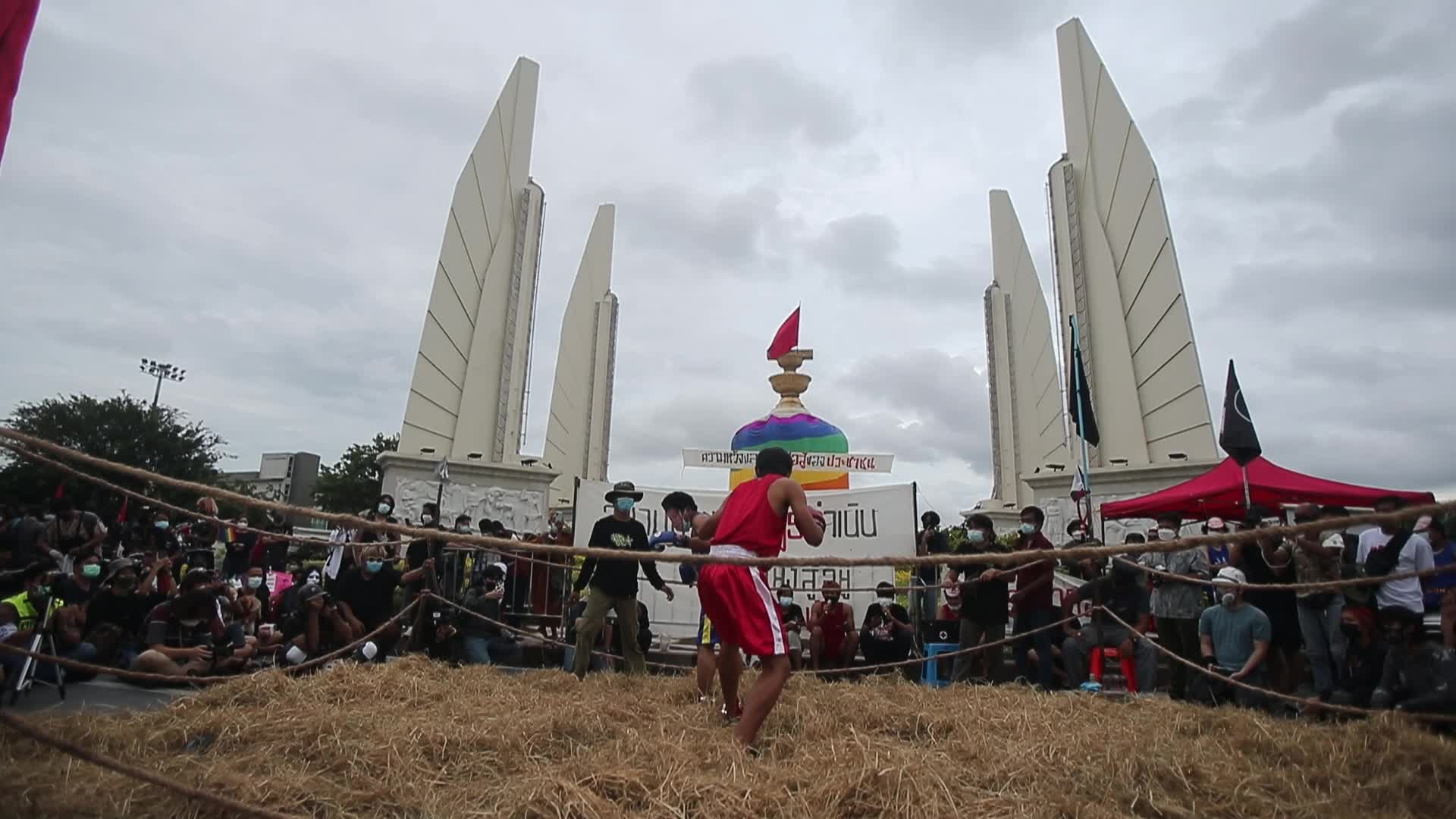 Pro-democracy rally in Bangkok, Thailand