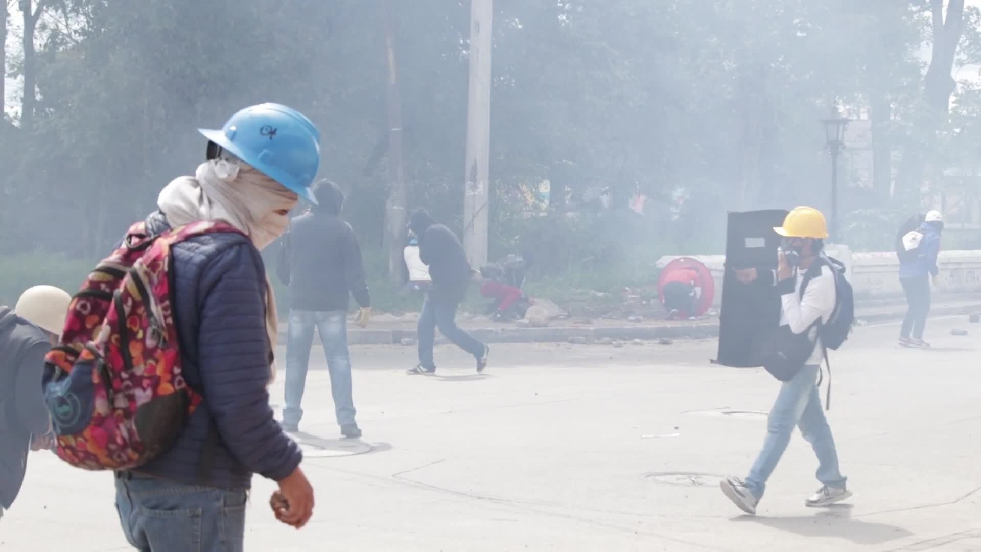 New day of protests in Popayán, Colombia