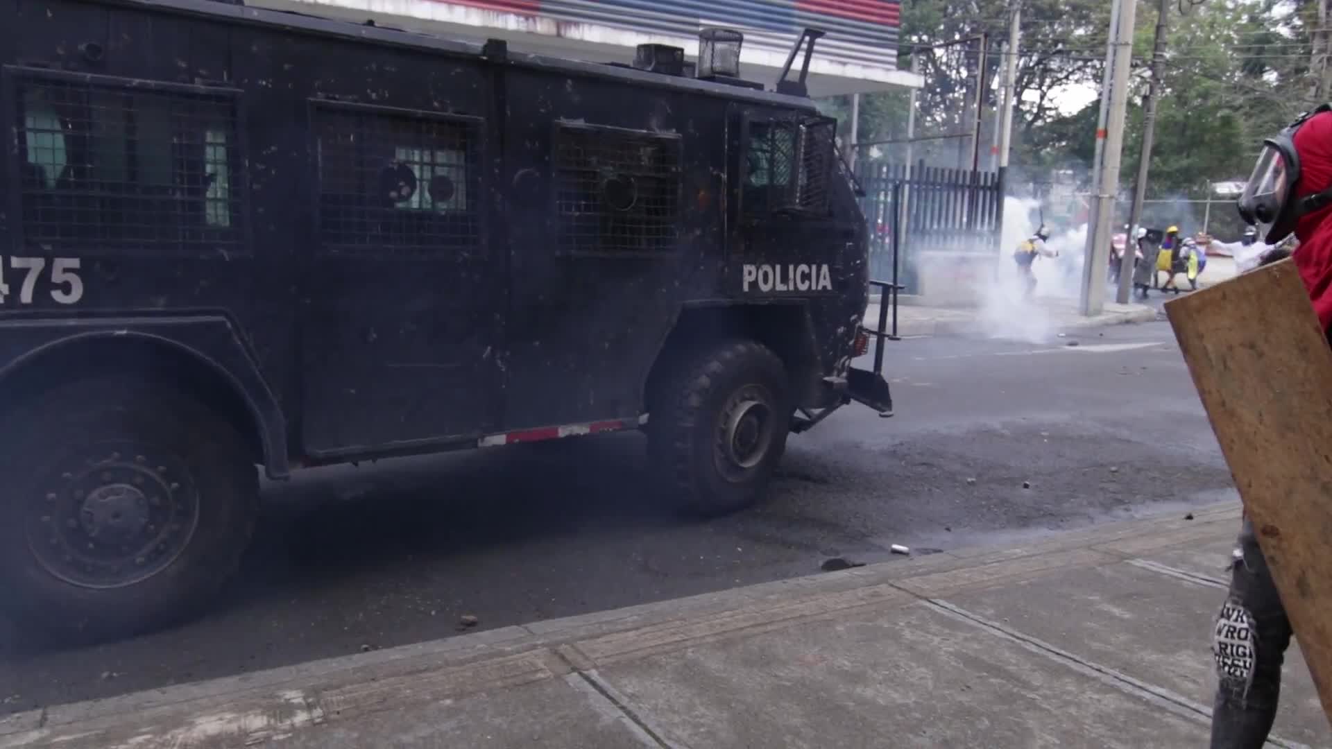 New day of protests in Popayán, Colombia