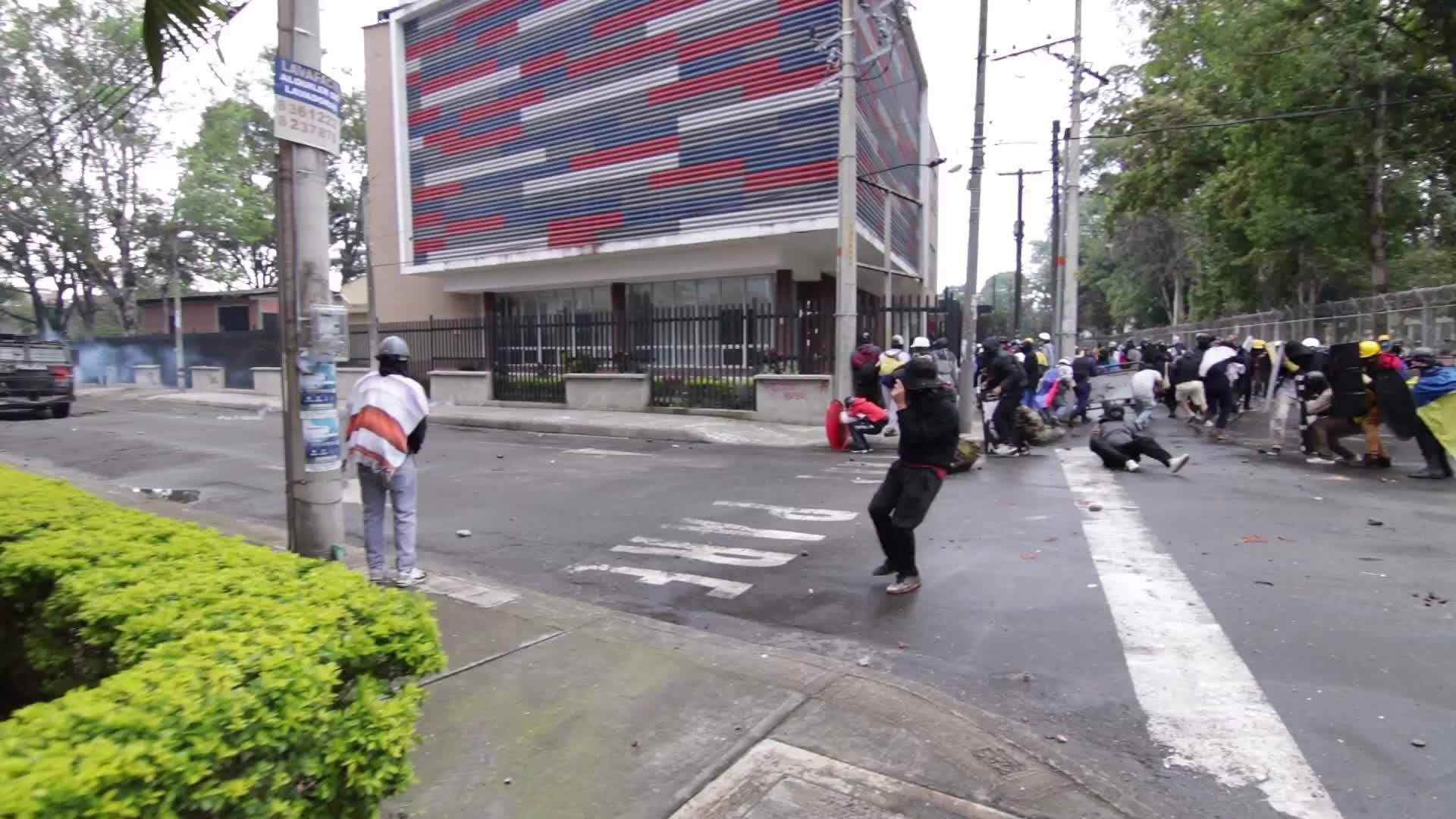 New day of protests in Popayán, Colombia