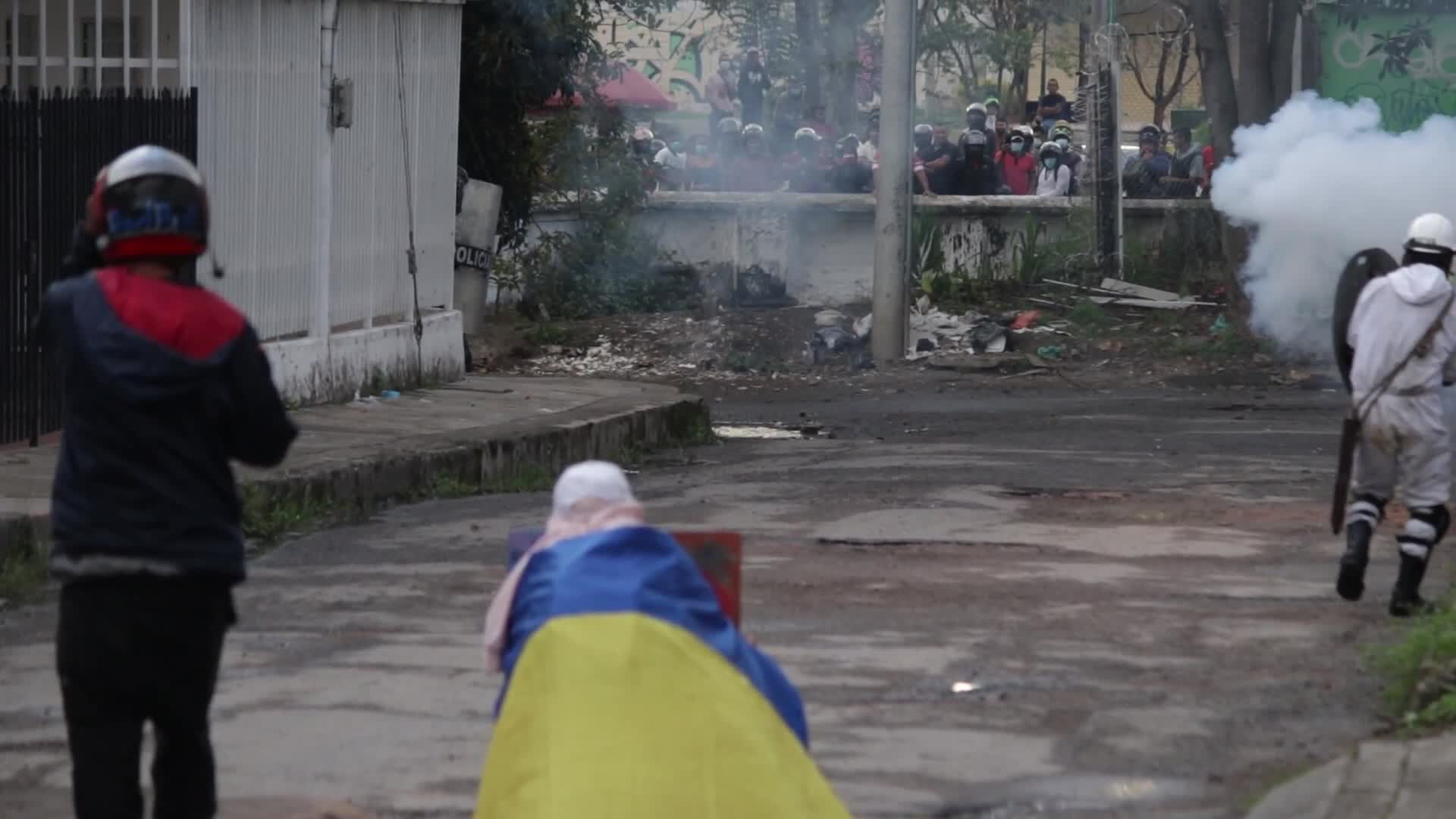 New day of protests in Popayán, Colombia
