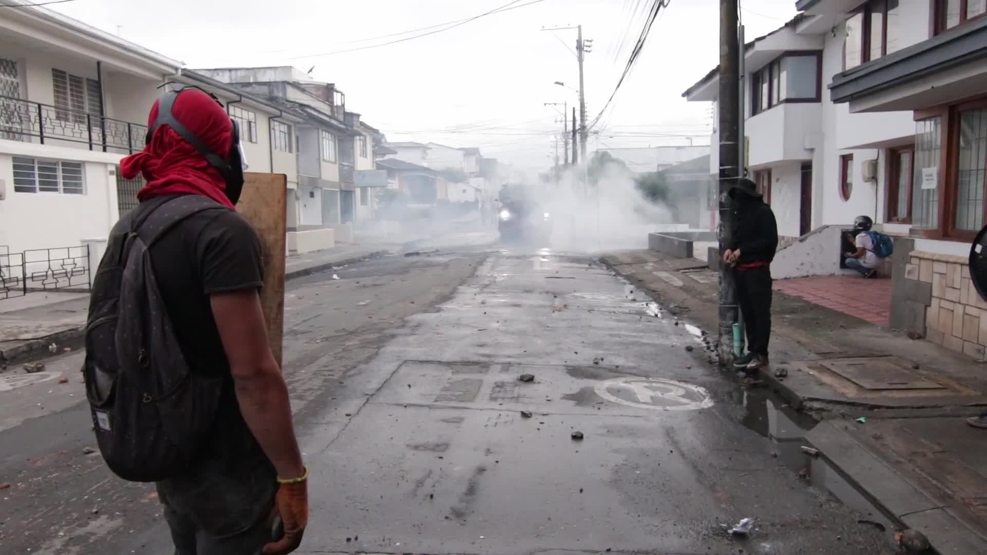 New day of protests in Popayán, Colombia
