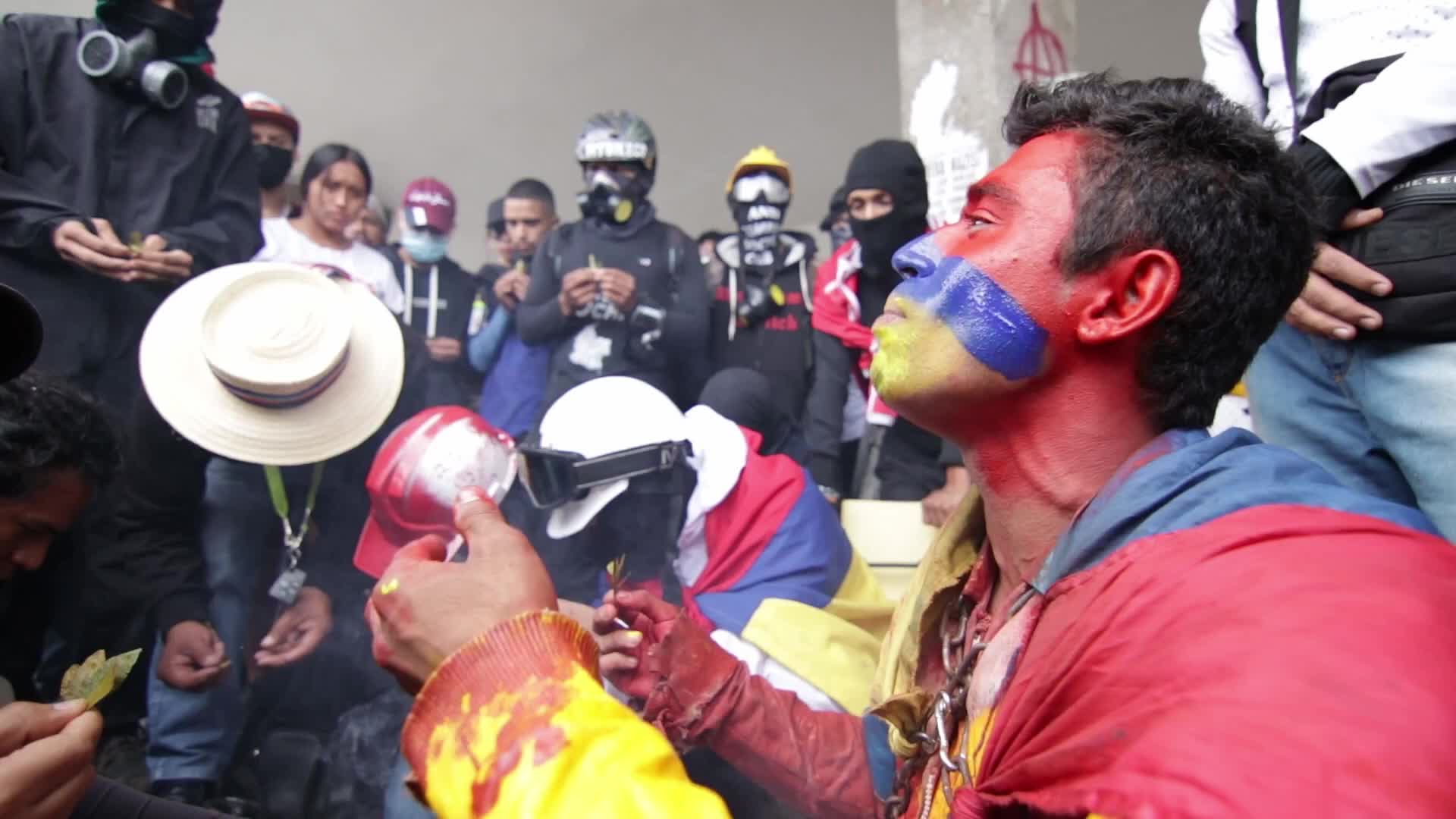 New day of protests in Popayán, Colombia