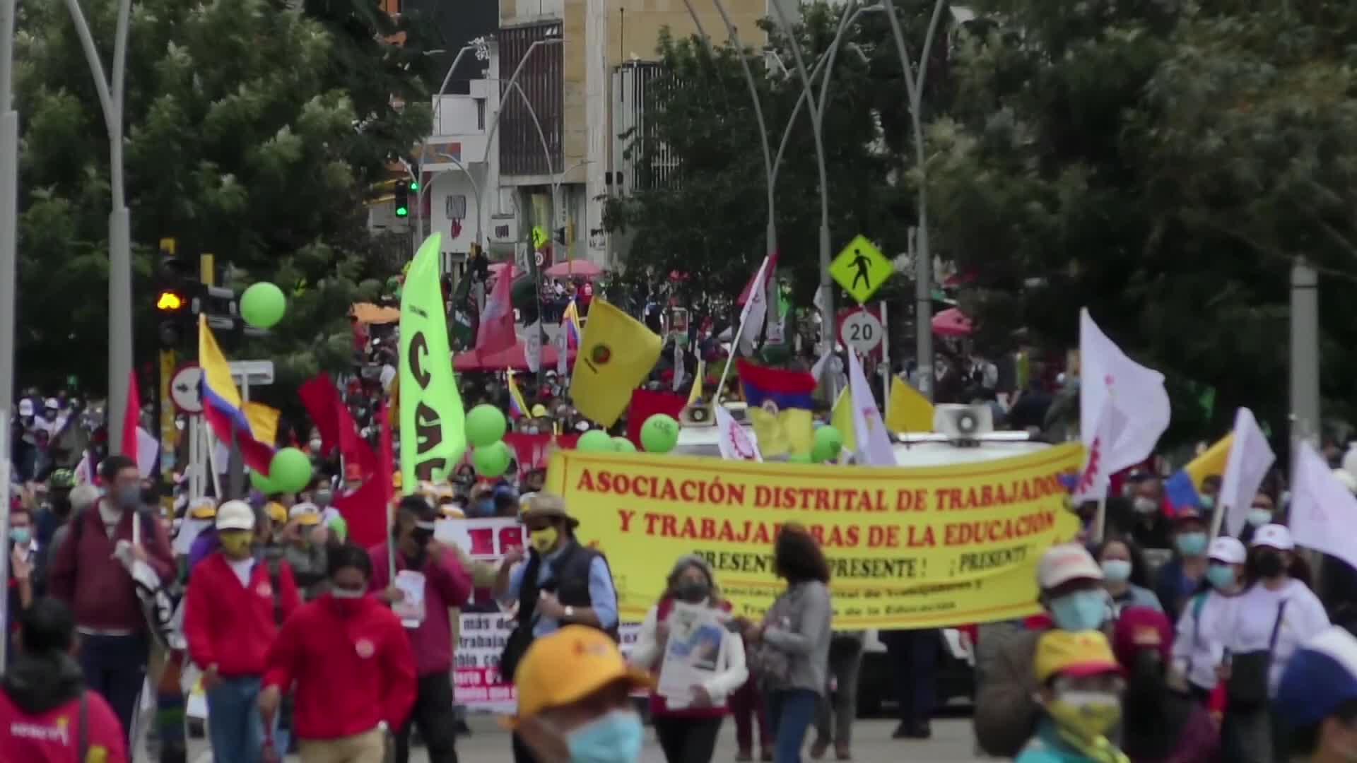 National Unemployment Committee Protest In Bogota, Colombia