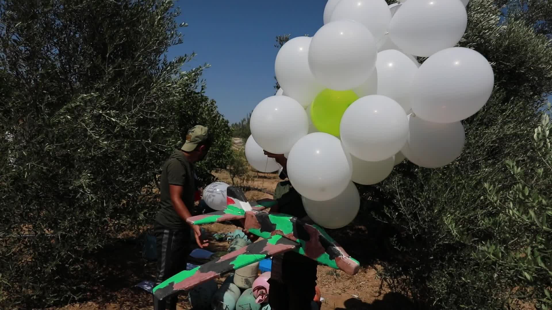 Incendiary balloon in Gaza, Palestine