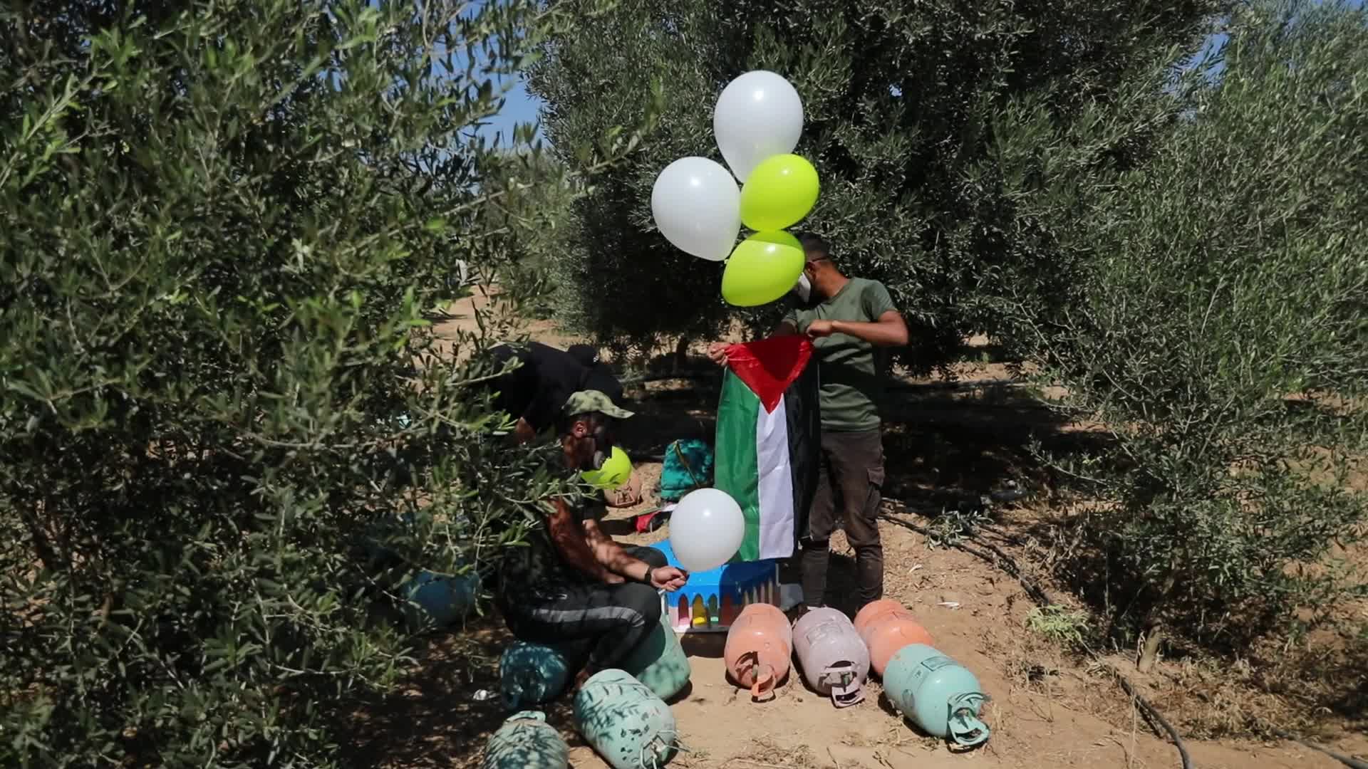Incendiary balloon in Gaza, Palestine