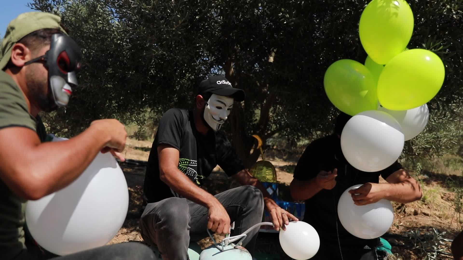 Incendiary balloon in Gaza, Palestine