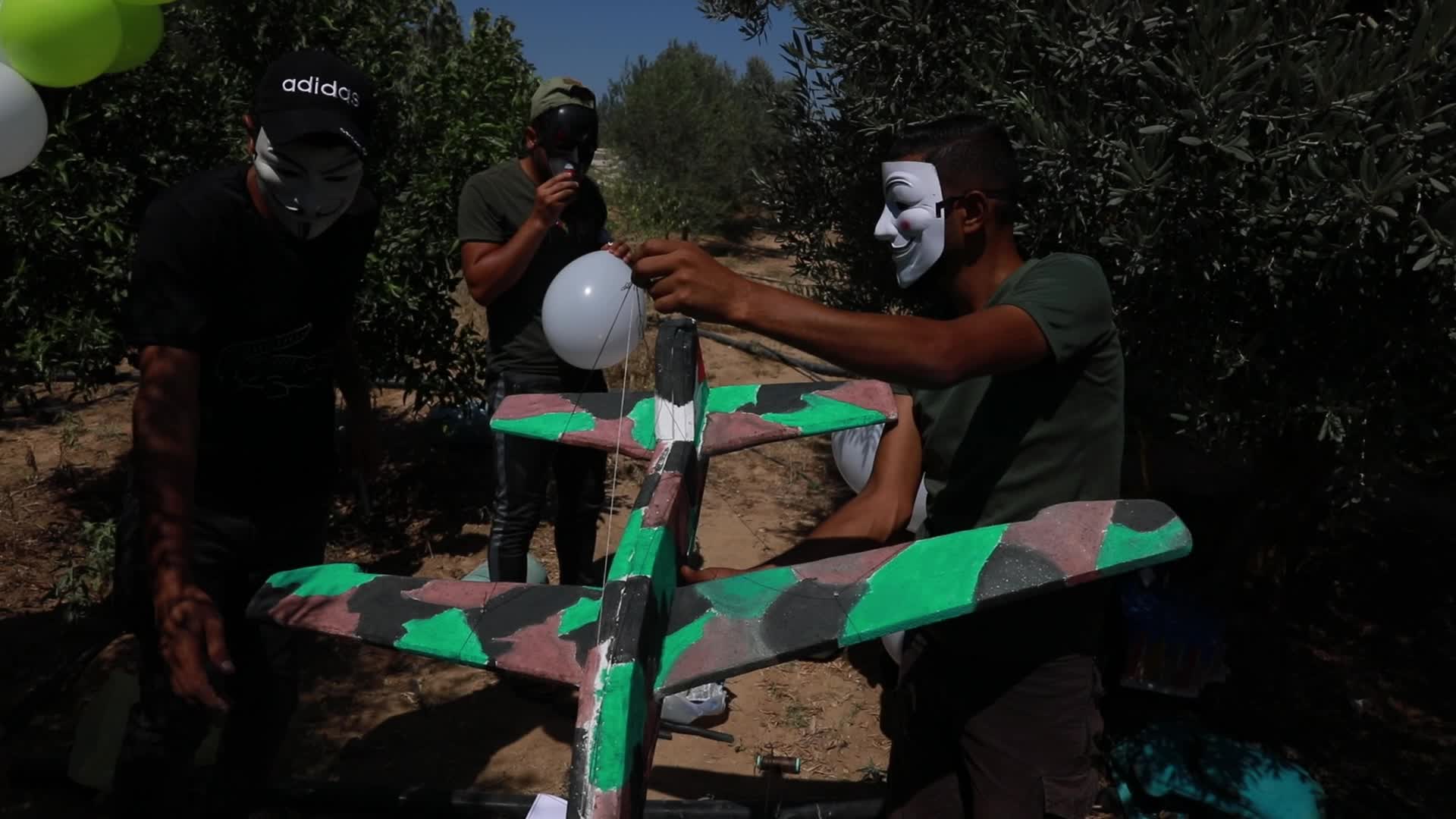 Incendiary balloon in Gaza, Palestine