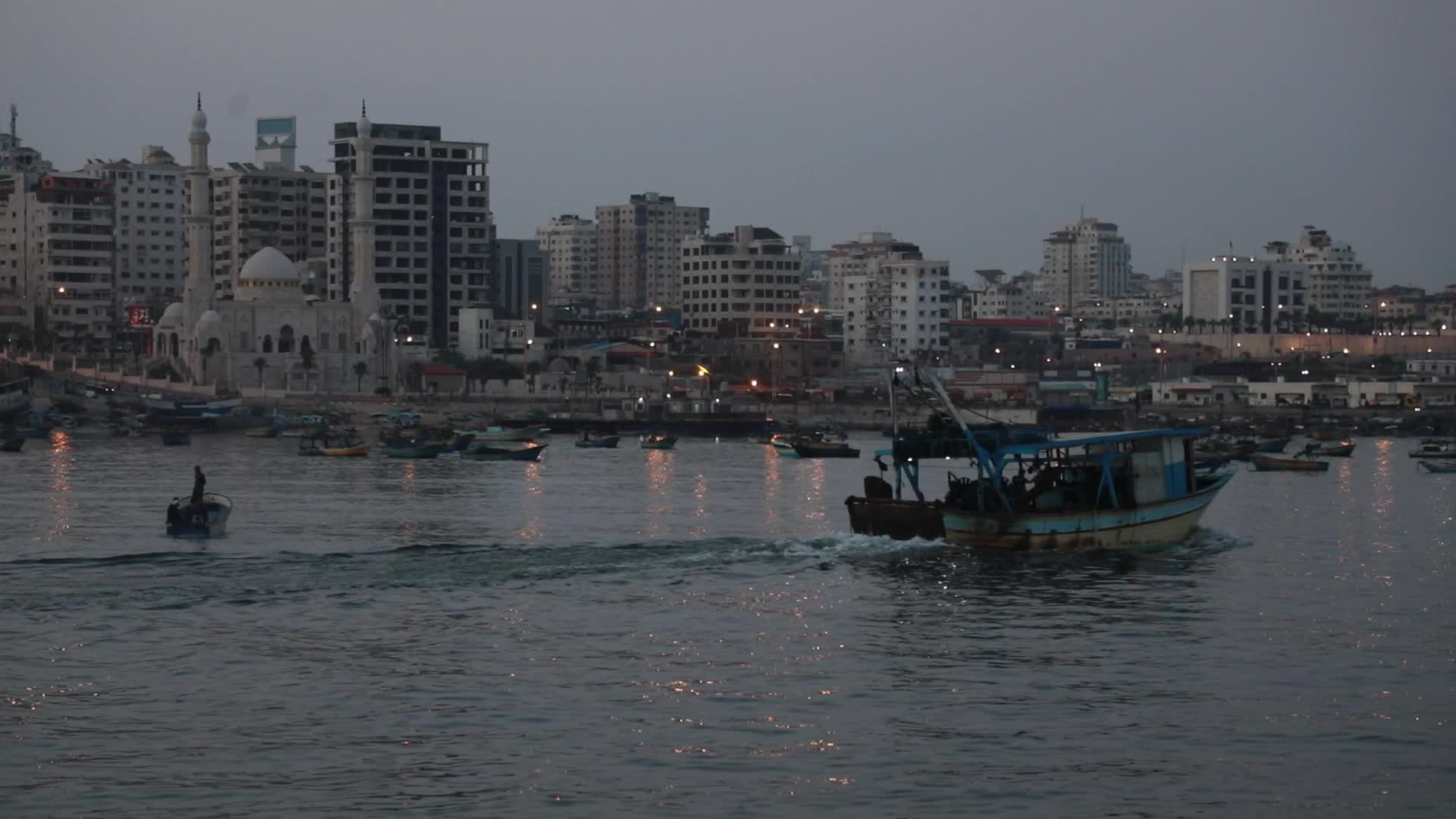 Palestinian fishermen in Gaza, Palestine