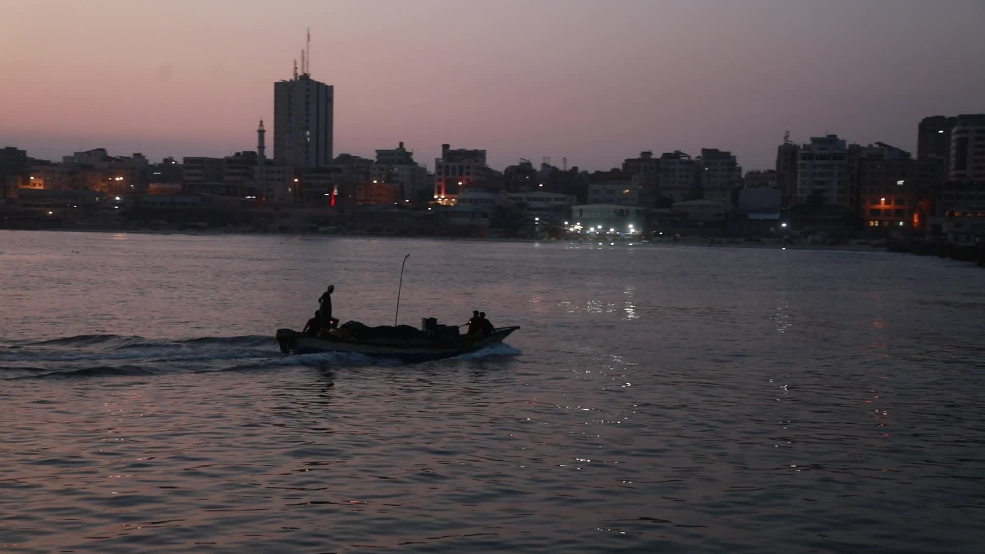 Palestinian fishermen in Gaza, Palestine