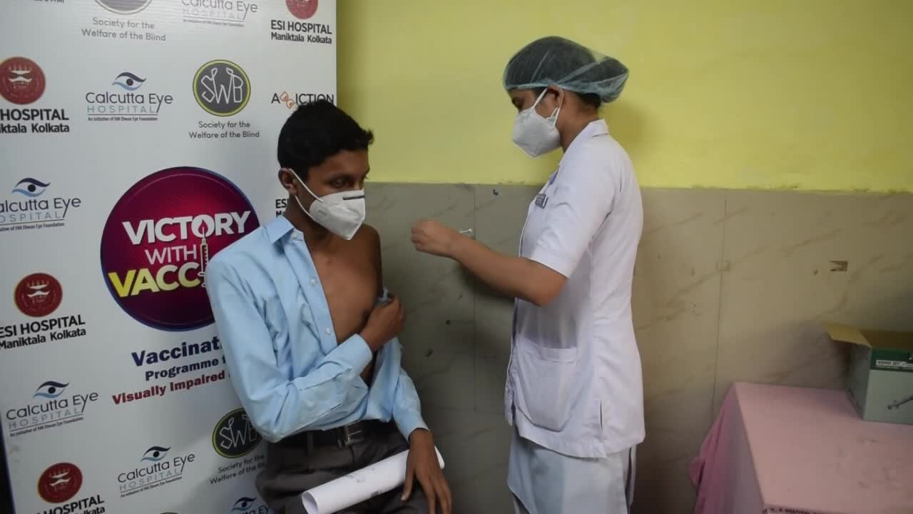 India holds vaccination drive for people with disabilities