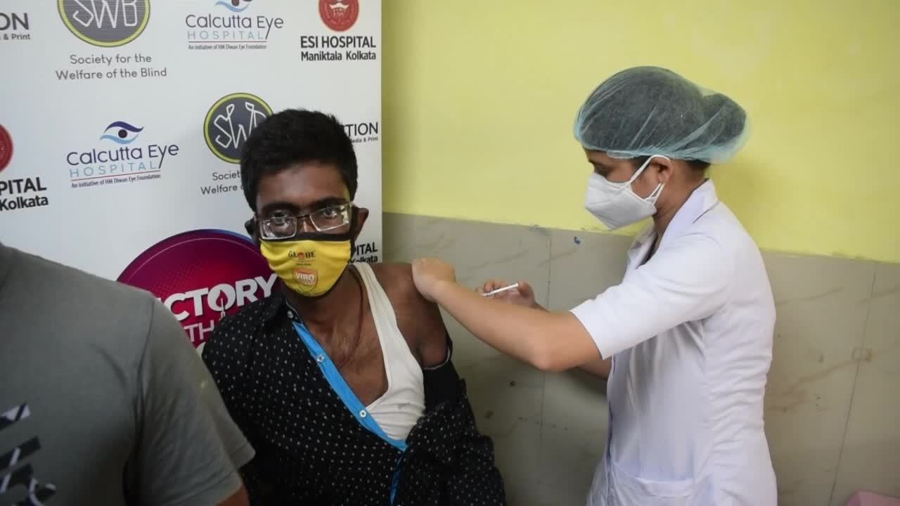India holds vaccination drive for people with disabilities
