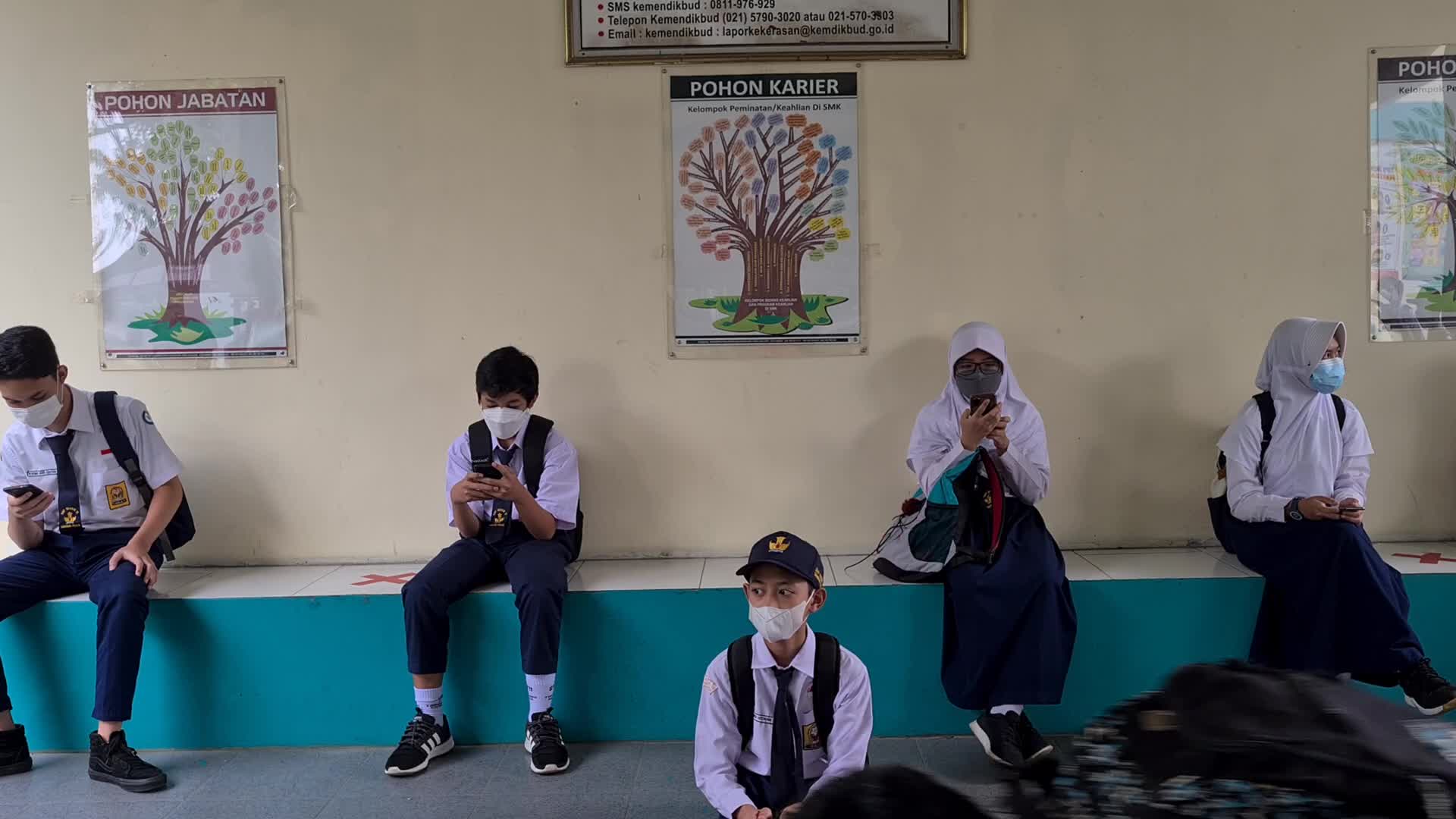 Students back to school as Indonesia eases Covid restrictions