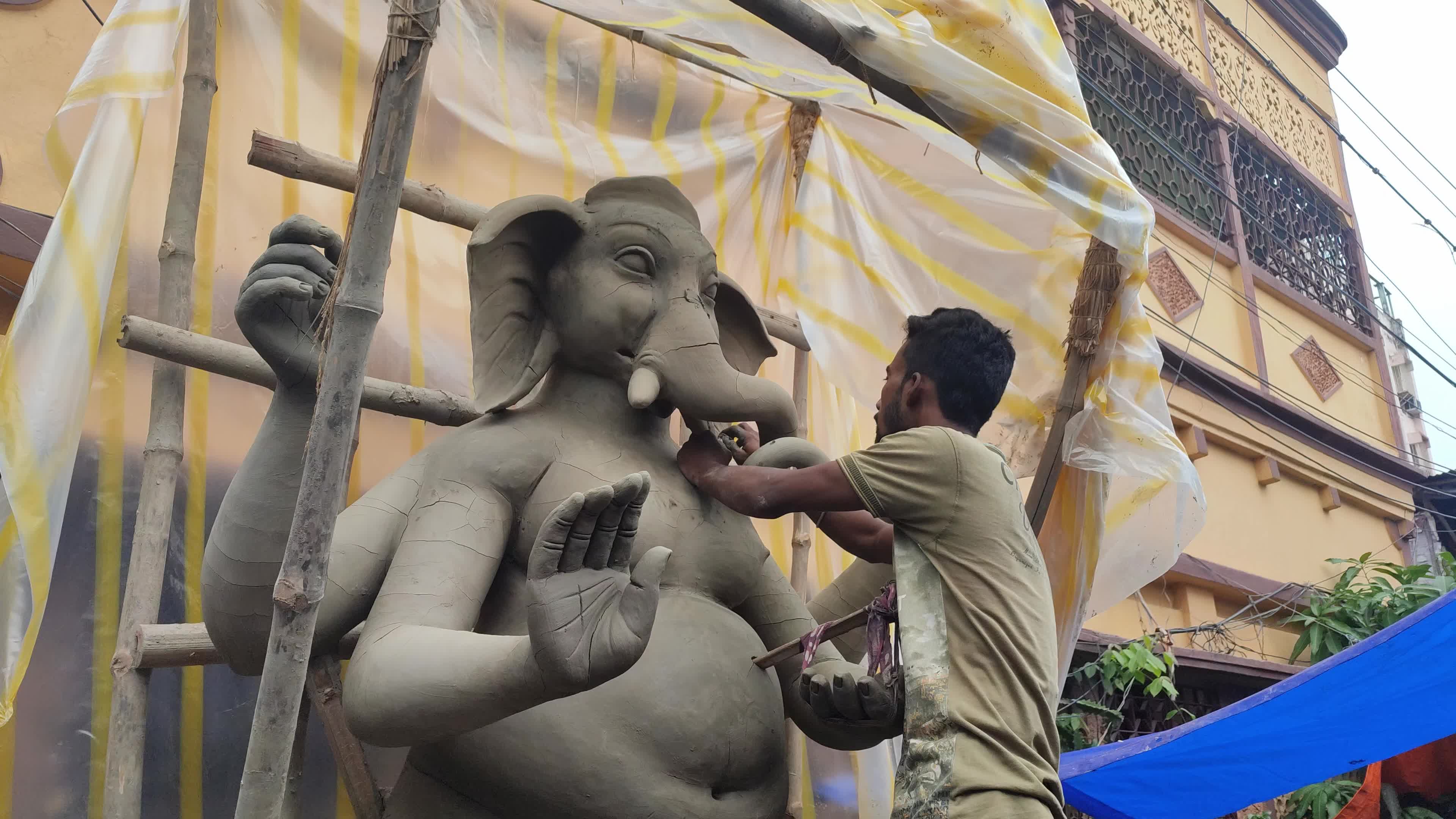 Preparation Of Ganesh Chaturthi Festival In Kolkata