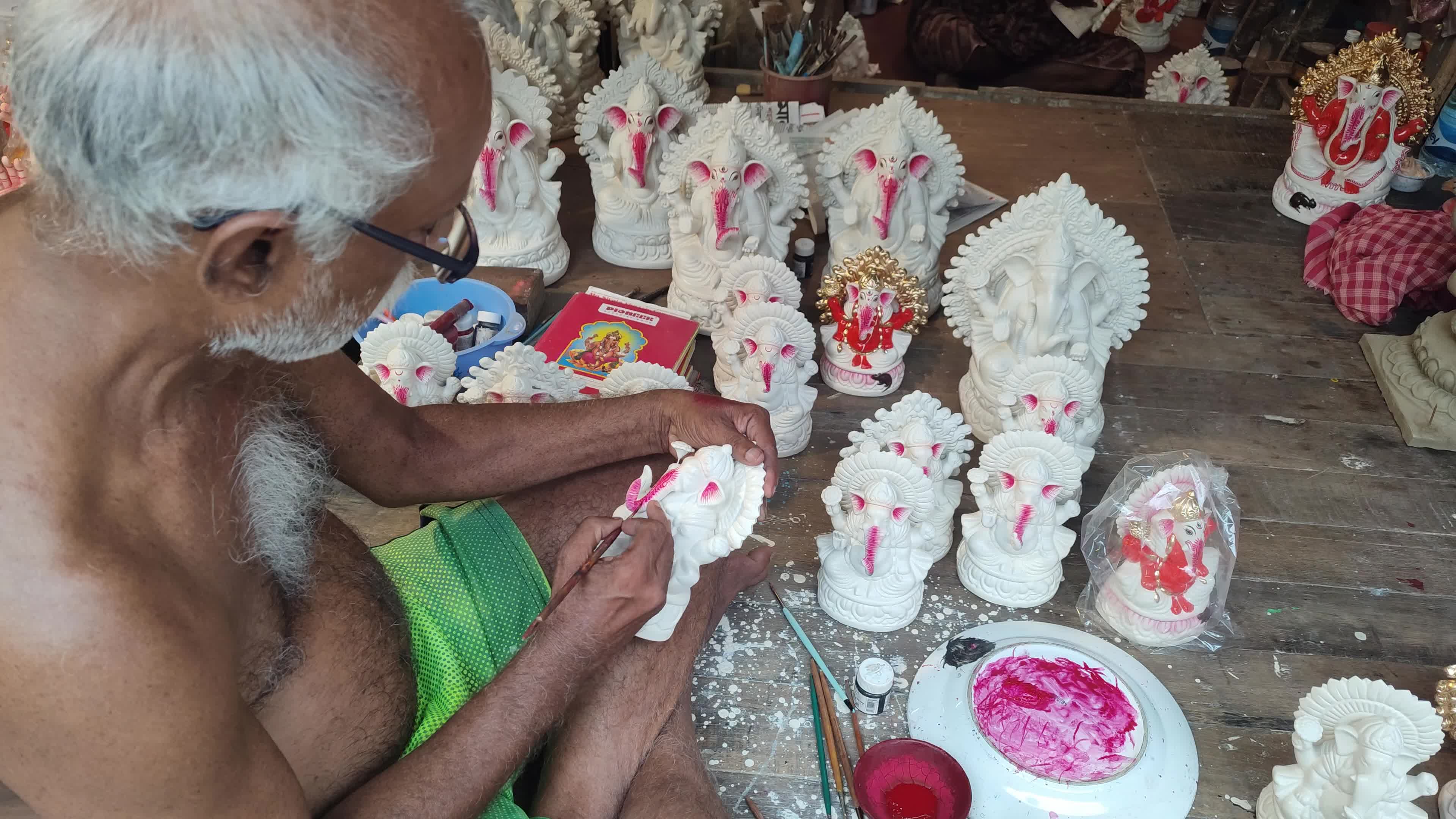 Preparation Of Ganesh Chaturthi Festival In Kolkata