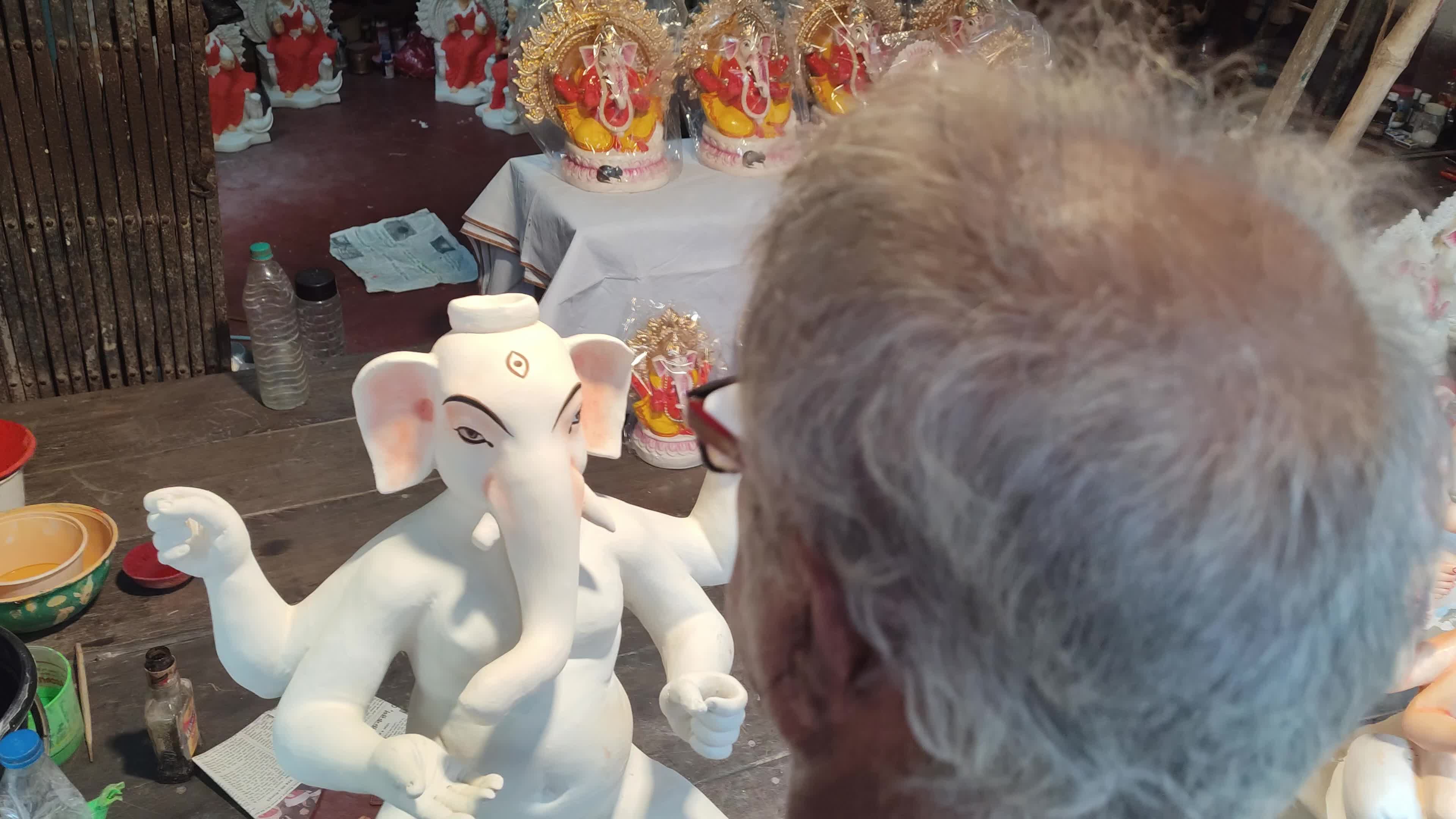 Preparation Of Ganesh Chaturthi Festival In Kolkata