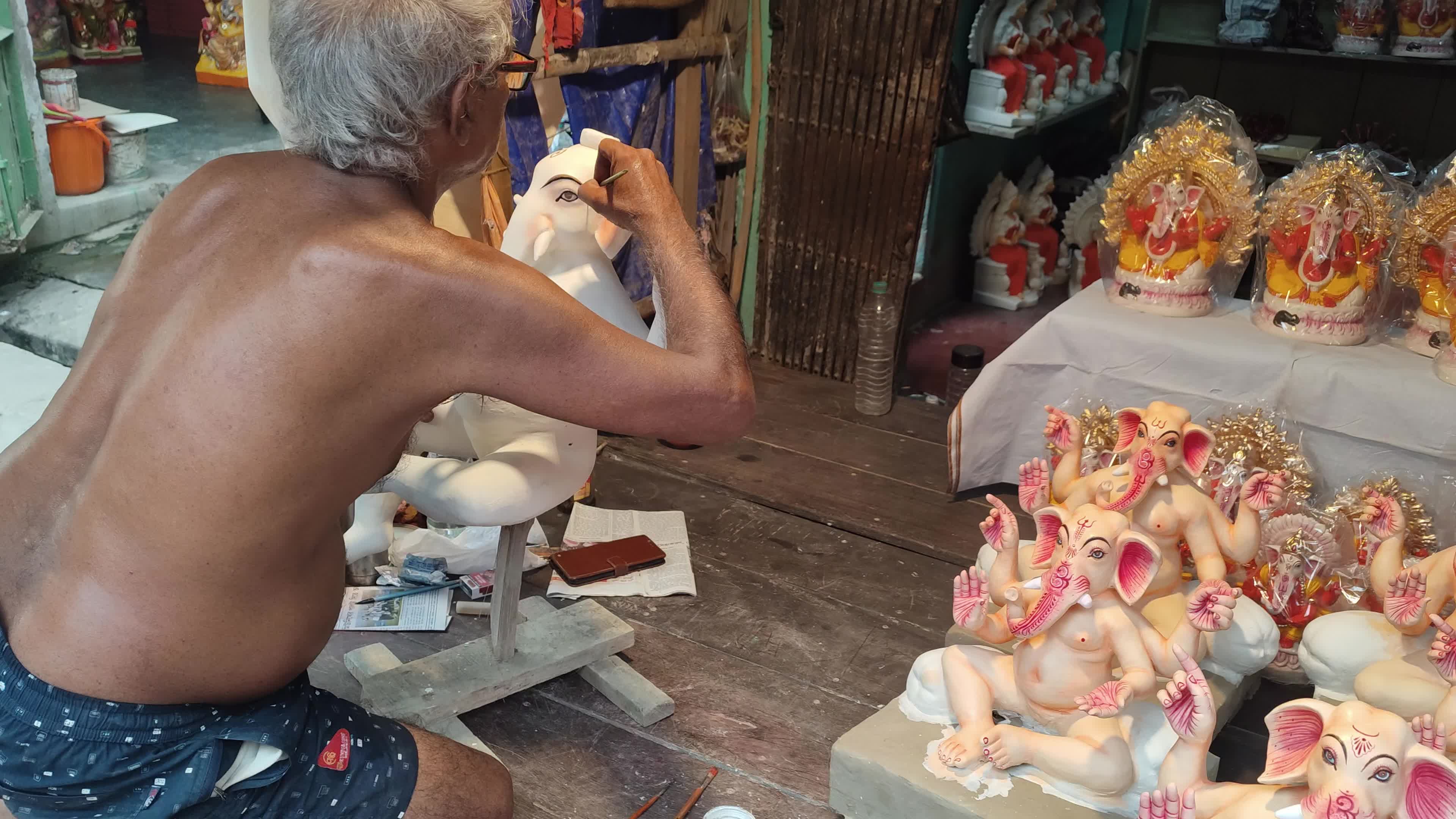 Preparation Of Ganesh Chaturthi Festival In Kolkata