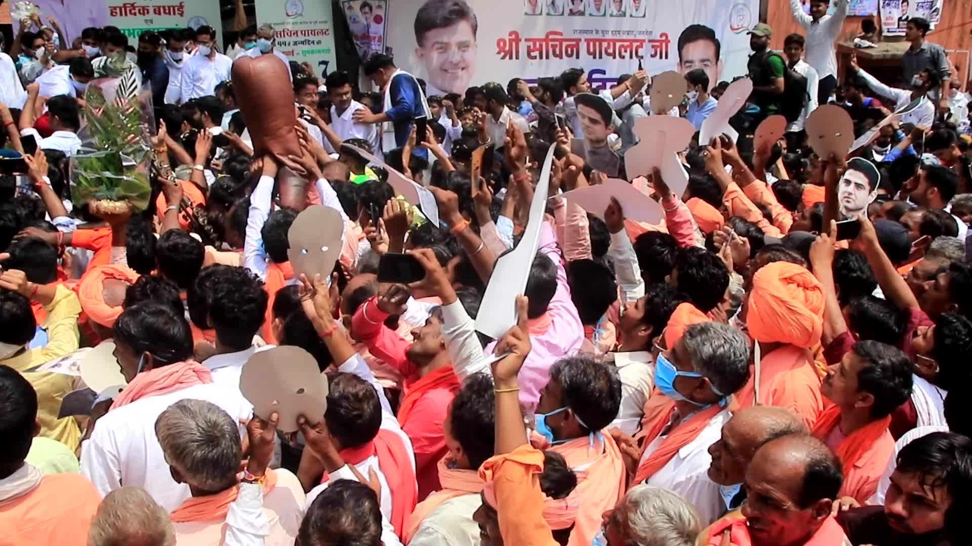 Congress Leader Sachin Pilot's Birthday in Jaipur 