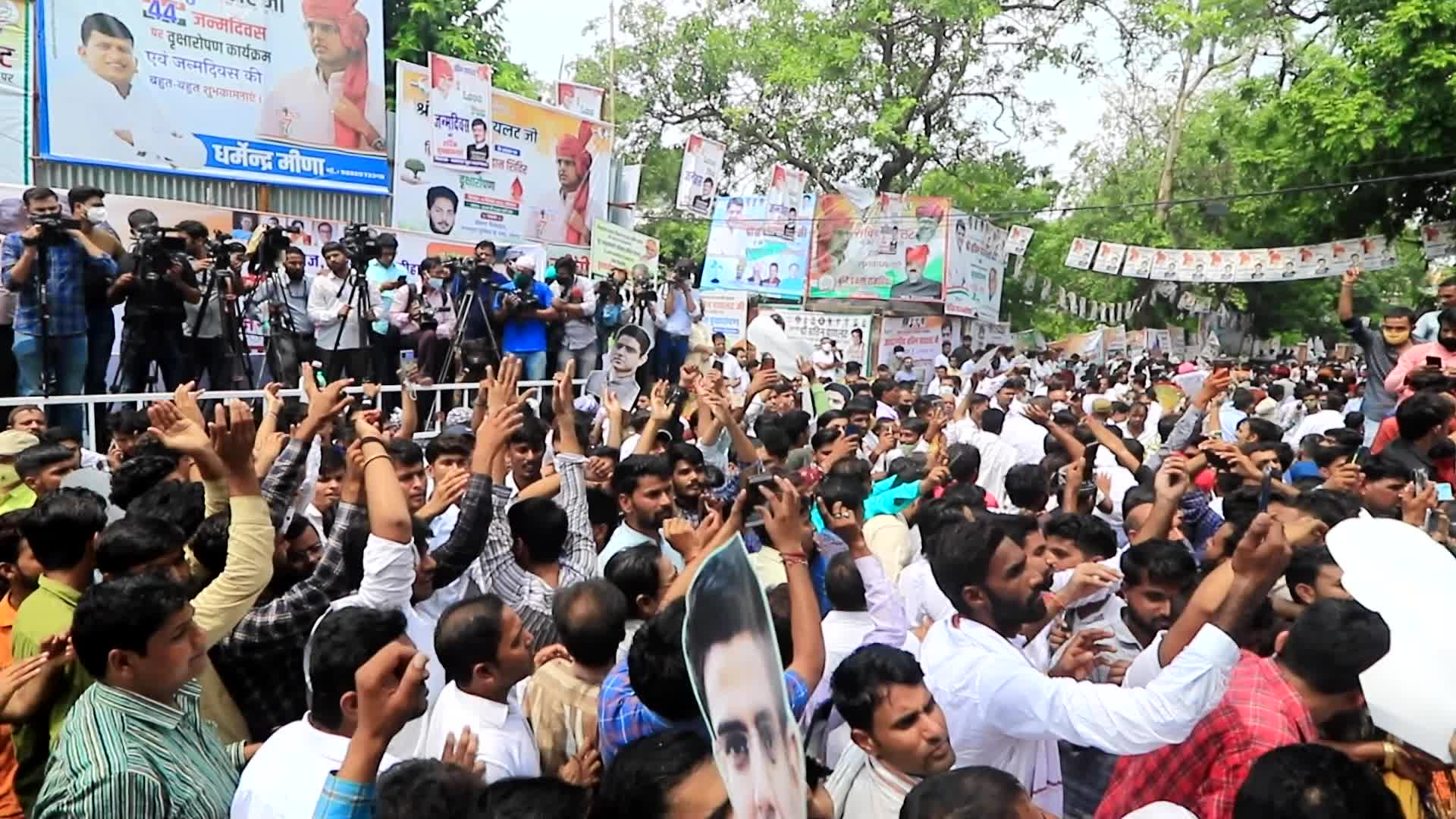 Congress Leader Sachin Pilot's Birthday in Jaipur 