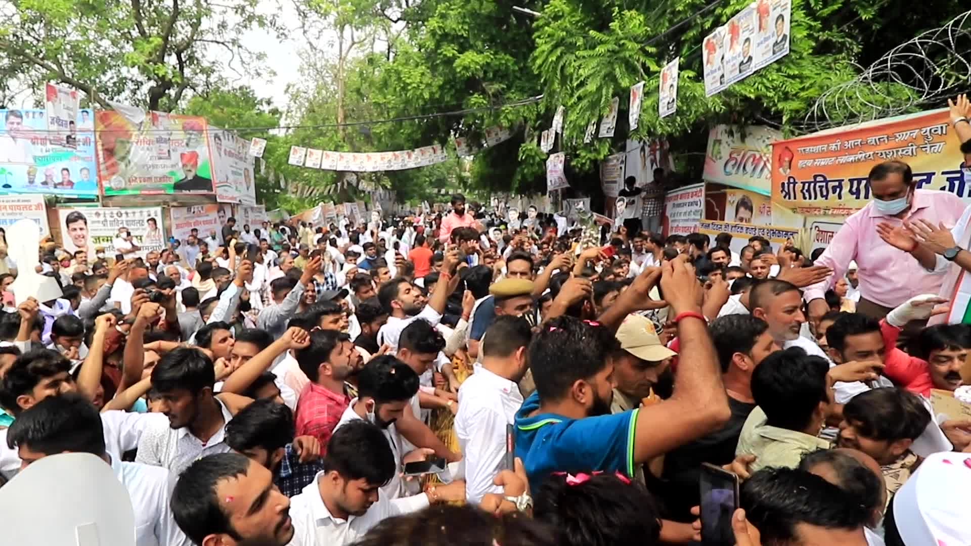 Congress Leader Sachin Pilot's Birthday in Jaipur 