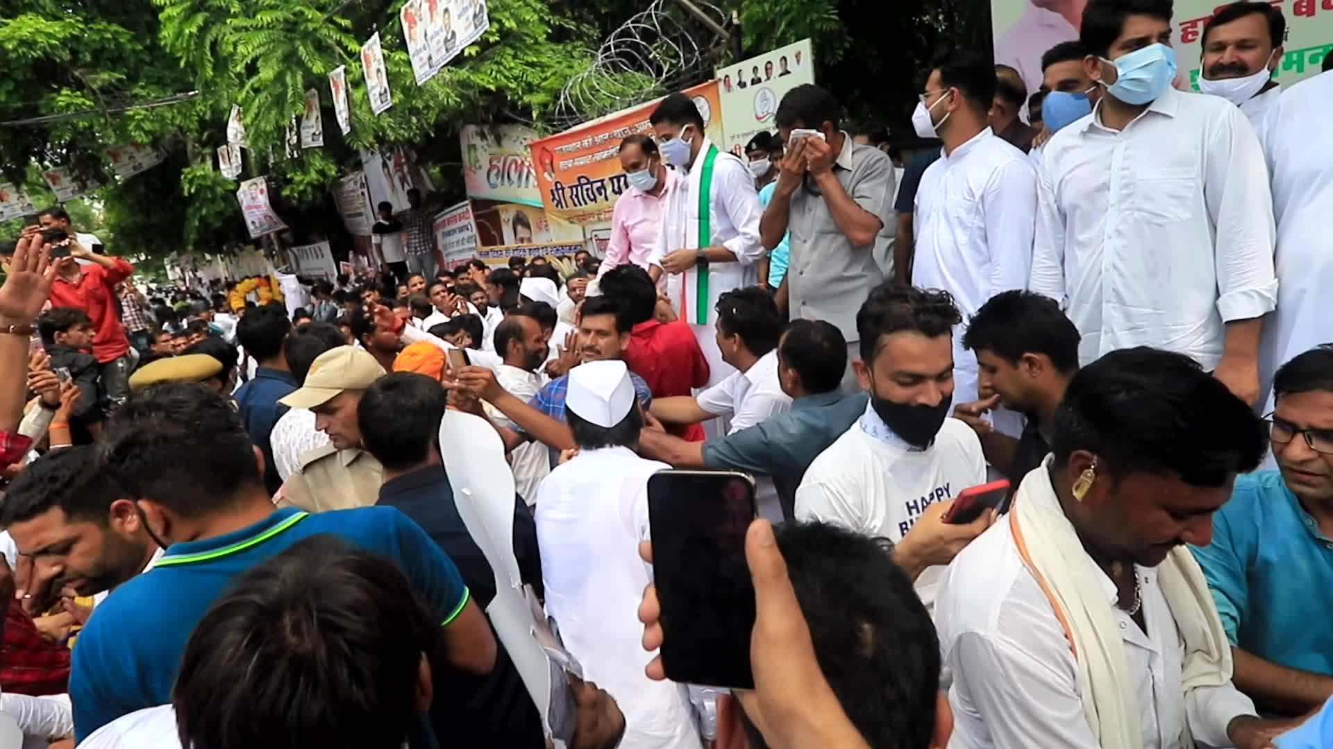 Congress Leader Sachin Pilot's Birthday in Jaipur 