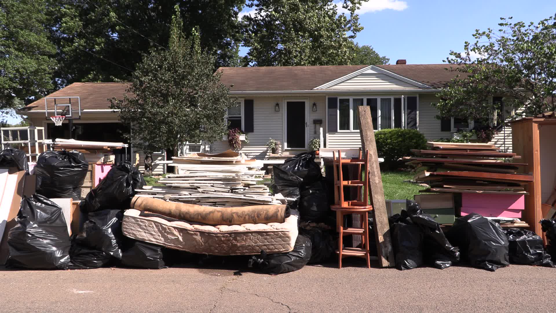 Flooding aftermath Manville, New Jersey
