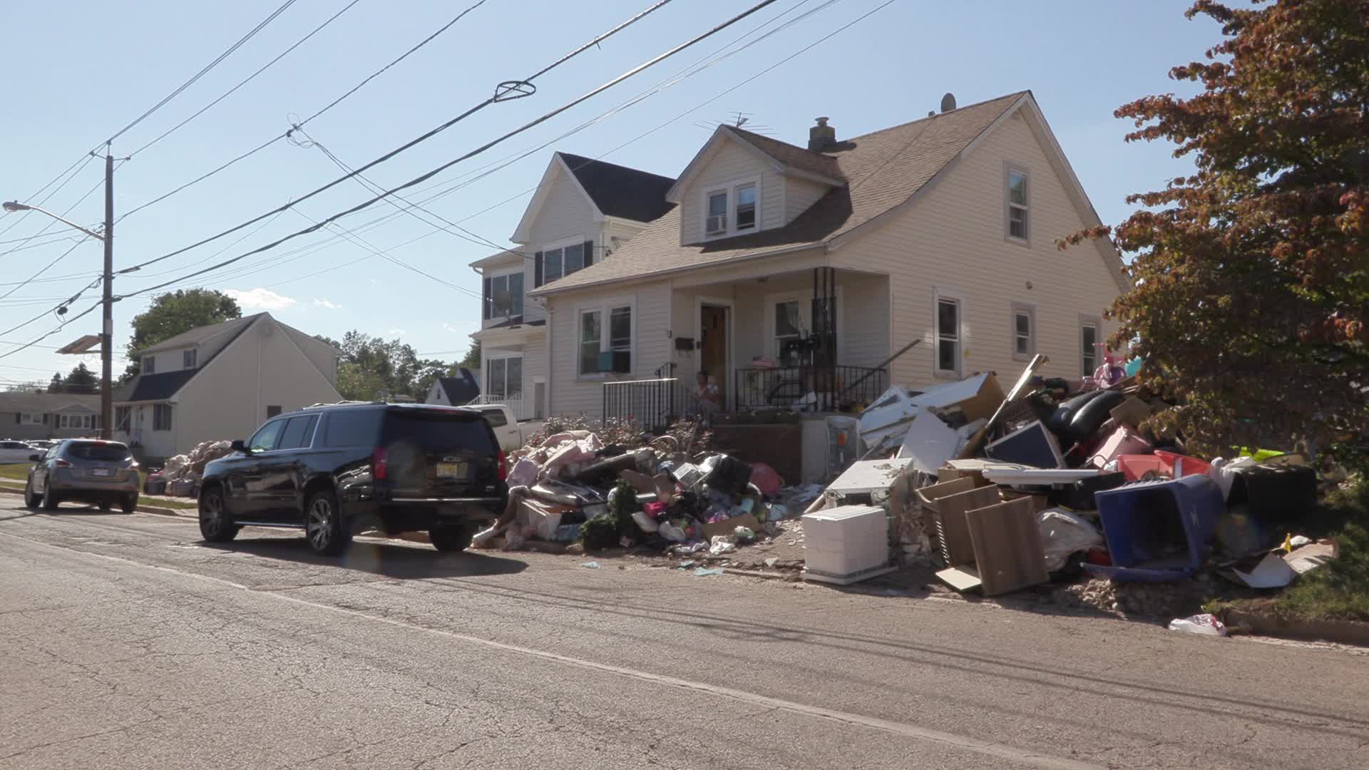 Flooding aftermath Manville, New Jersey