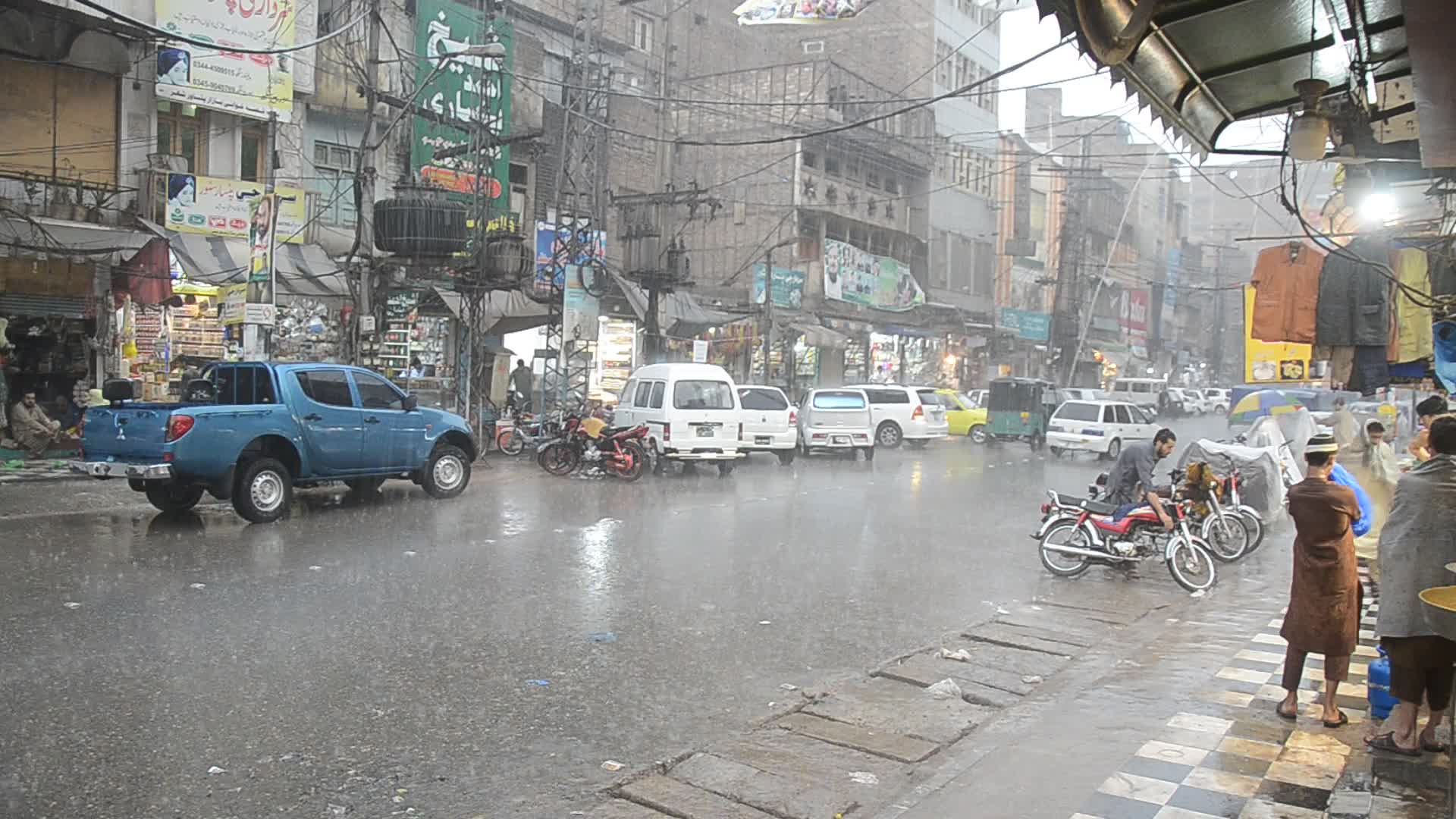 Heavy rains in Peshawar