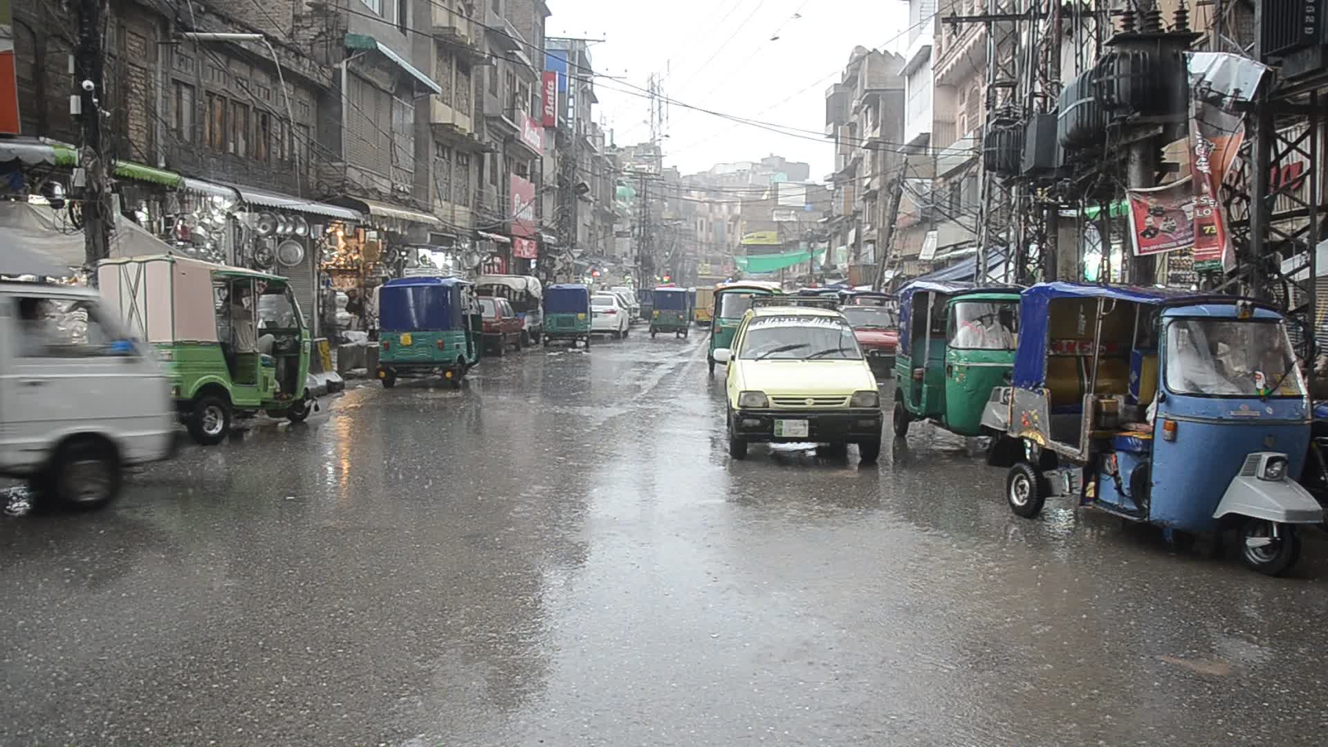Heavy rains in Peshawar